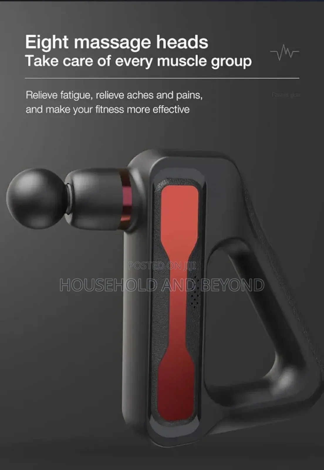 8 In 1 Deep Tissue Massage Gun Full Body Massager Gun