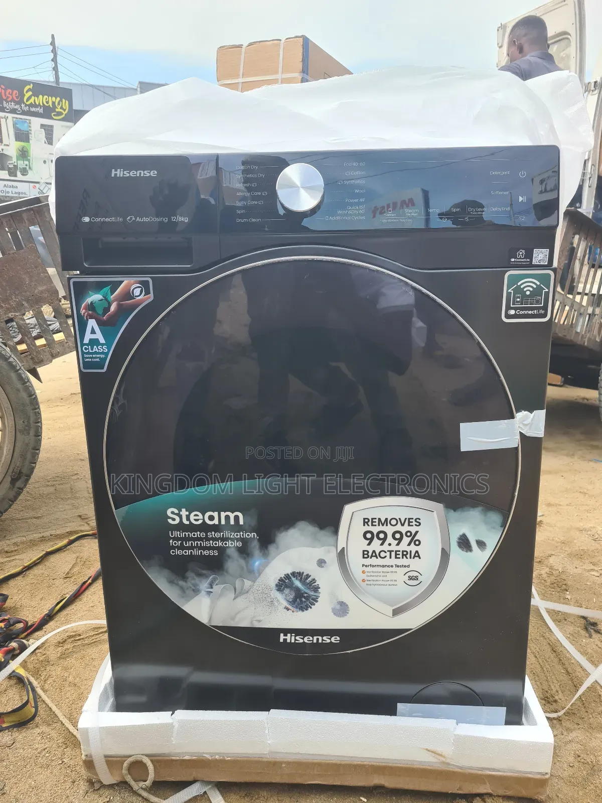 Hisense Inverter 12kg Wash Dry Machine 100% Copper