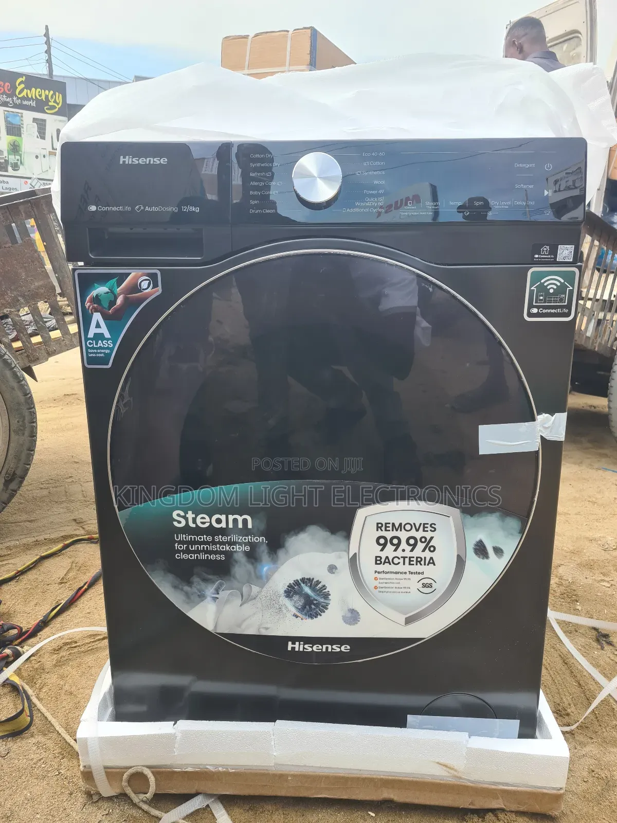 Hisense Inverter 12kg Wash Dry Machine 100% Copper