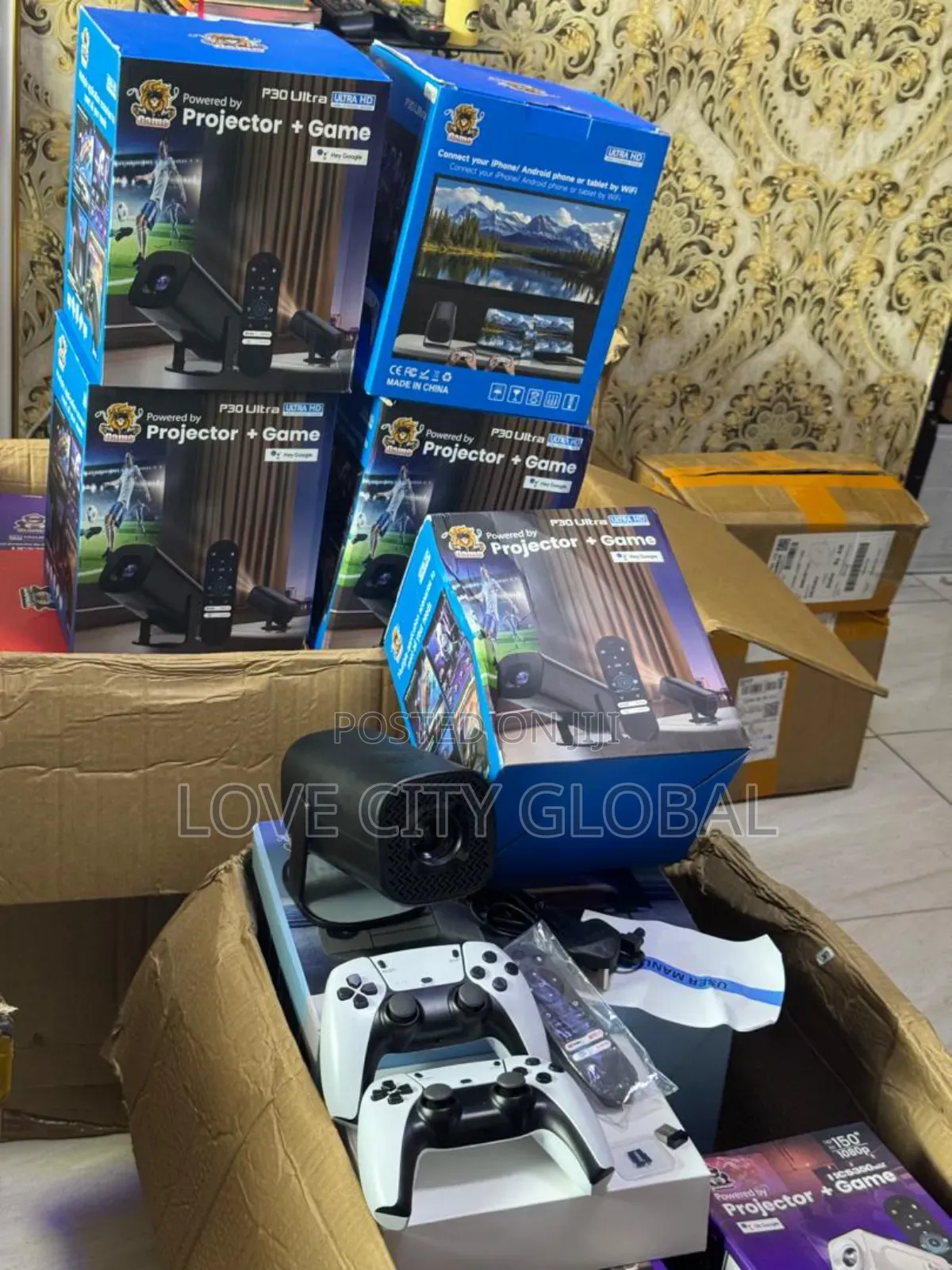 P30 Ultra Gaming Home Theatre Projector Android 11 150"