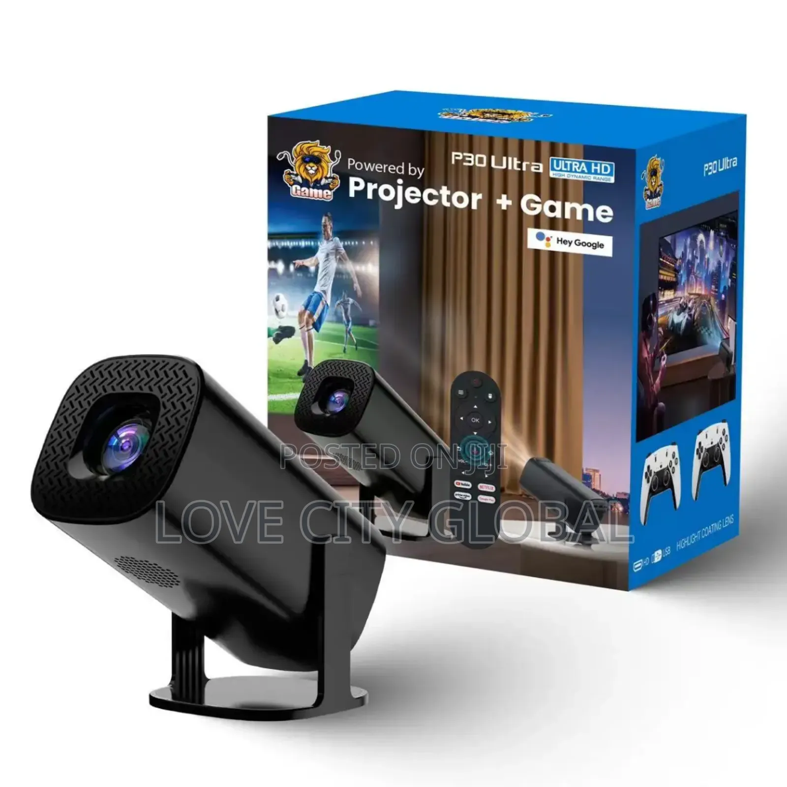 P30 Ultra Gaming Home Theatre Projector Android 11 150"
