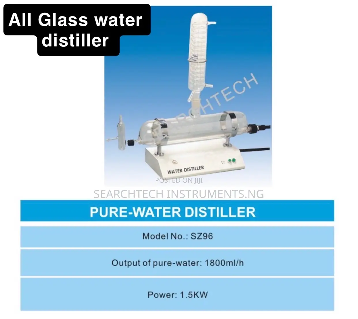 All Glass Water Distiller Sz-96