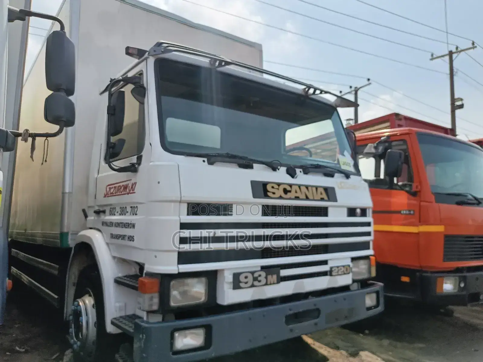 Scania Container Truck 93m White