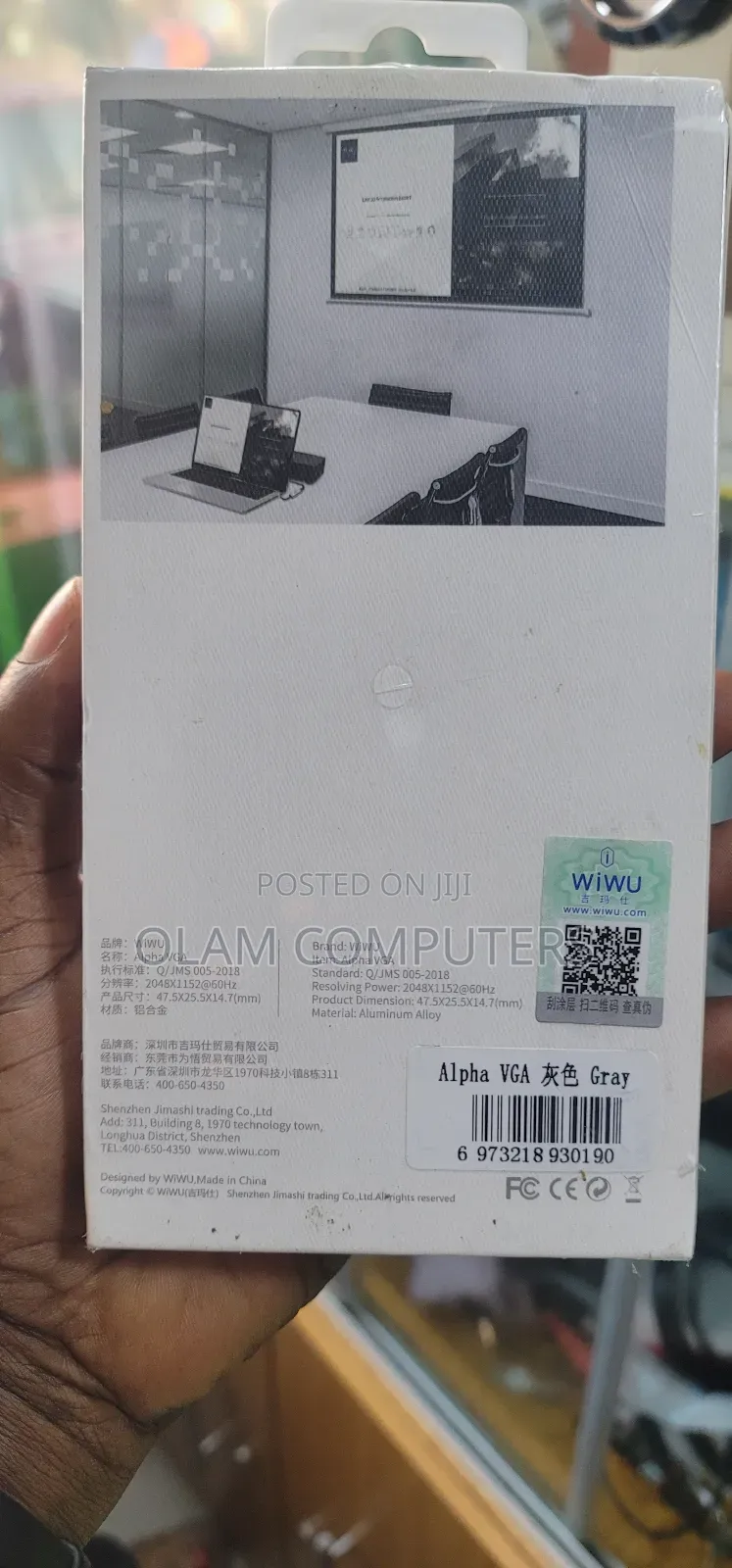 Wiwu Alpha Type-C to Vga Usb-C Hub