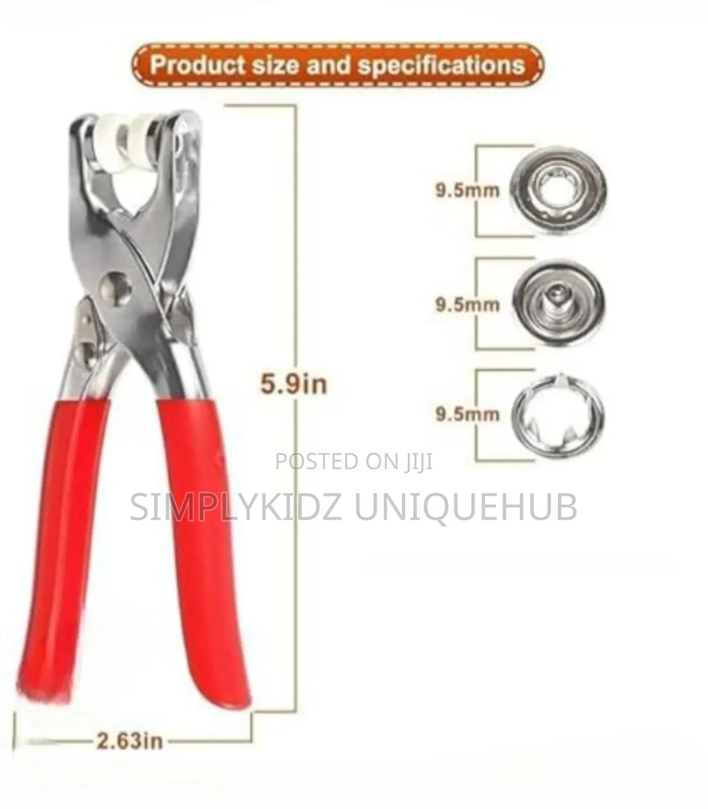 Metal Snap Buttons Press Plier