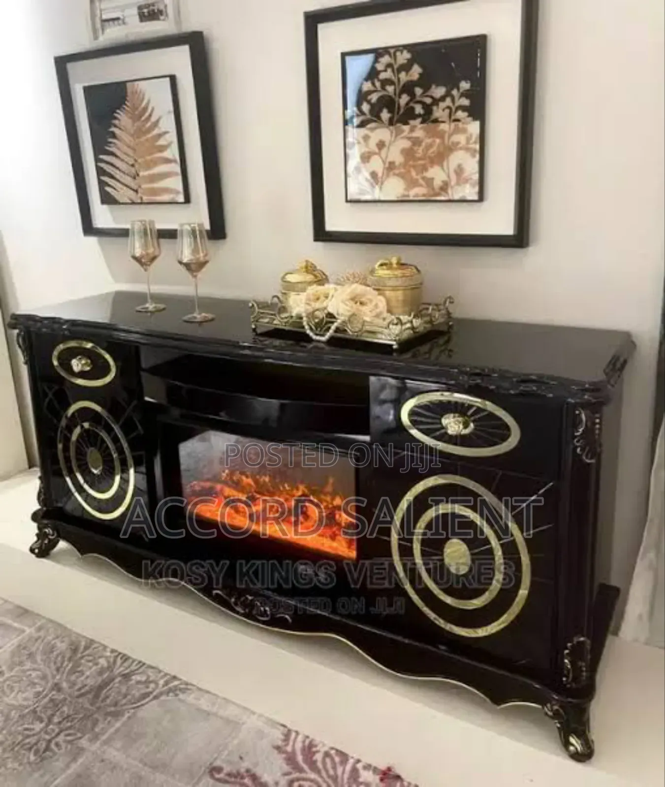 Royal Fireplace Tv Console