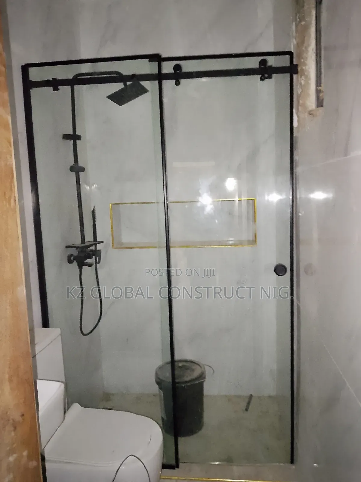 Sliding Frameless Shower Cubicle 1