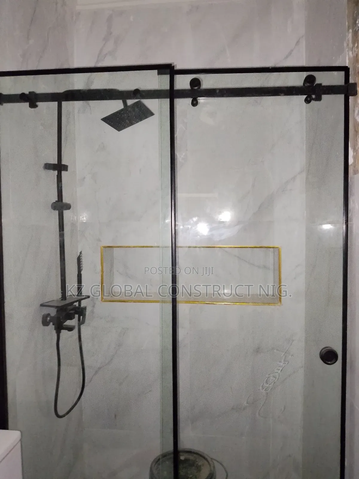 Sliding Frameless Shower Cubicle 1