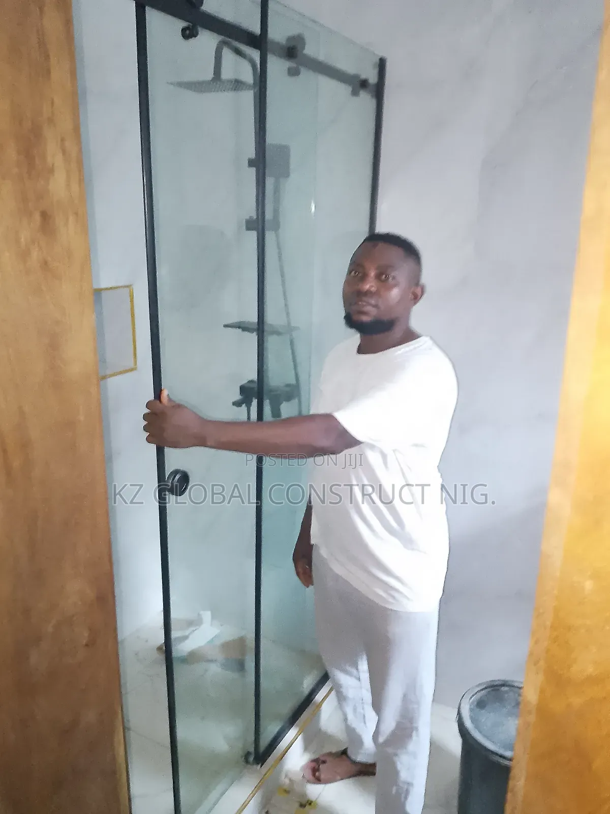 Sliding Frameless Shower Cubicle 1