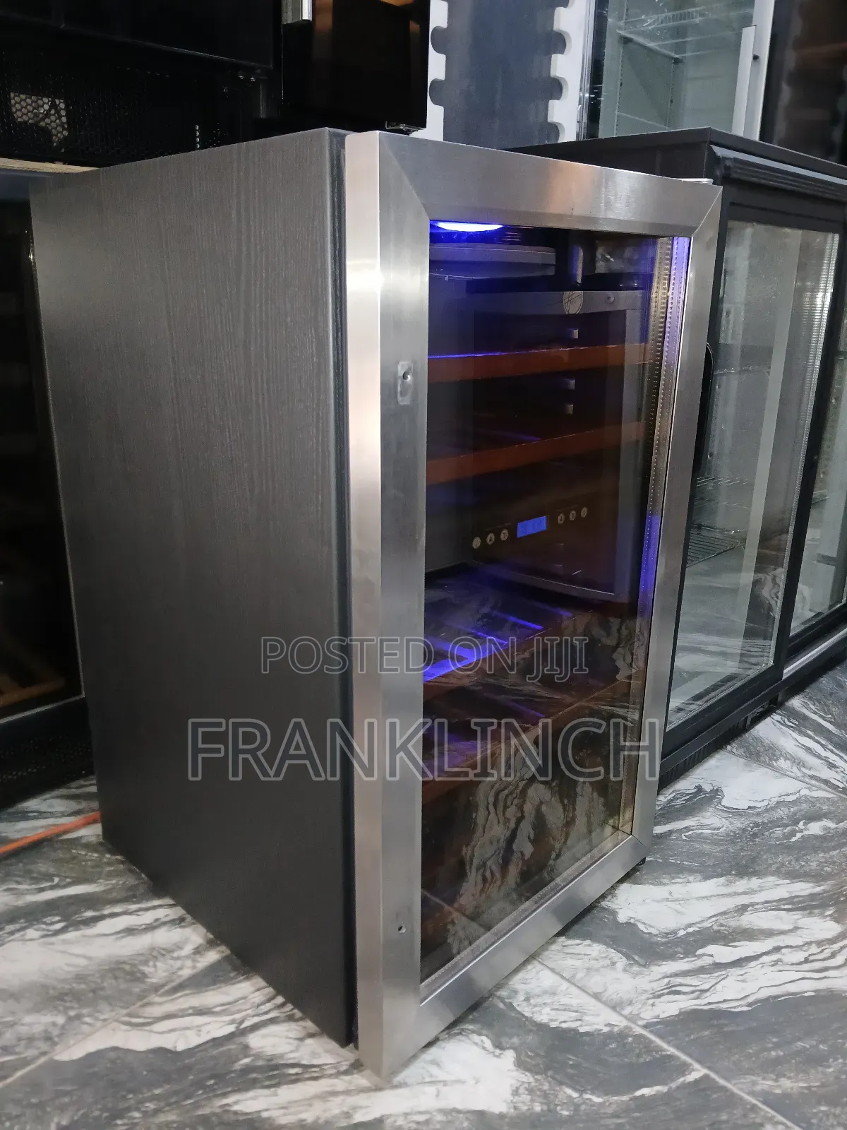 Dual Zone Wooden Shelf Wine Chiller