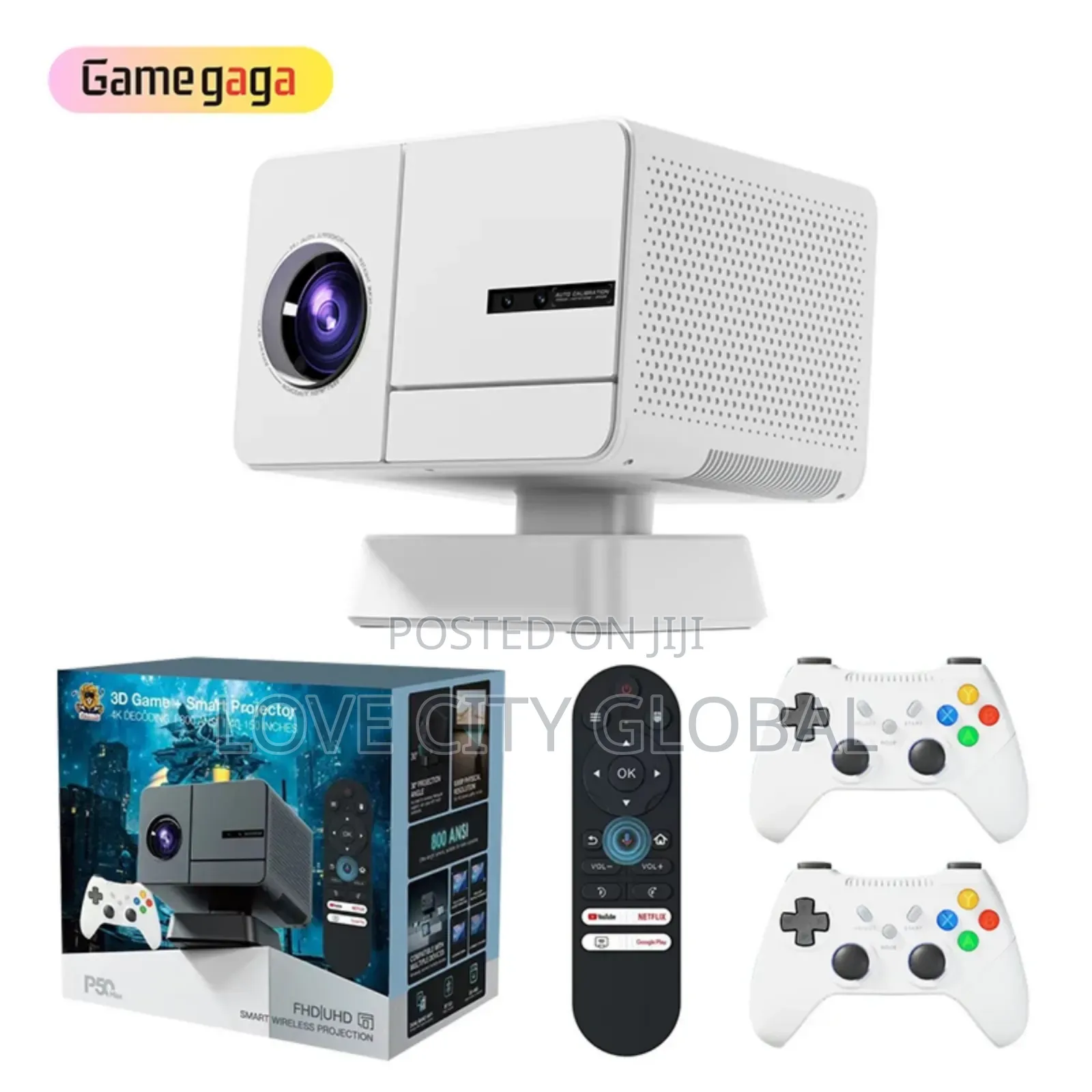 P50max Autofocus Gaming Projector FHD 150" 800ansi Lumen