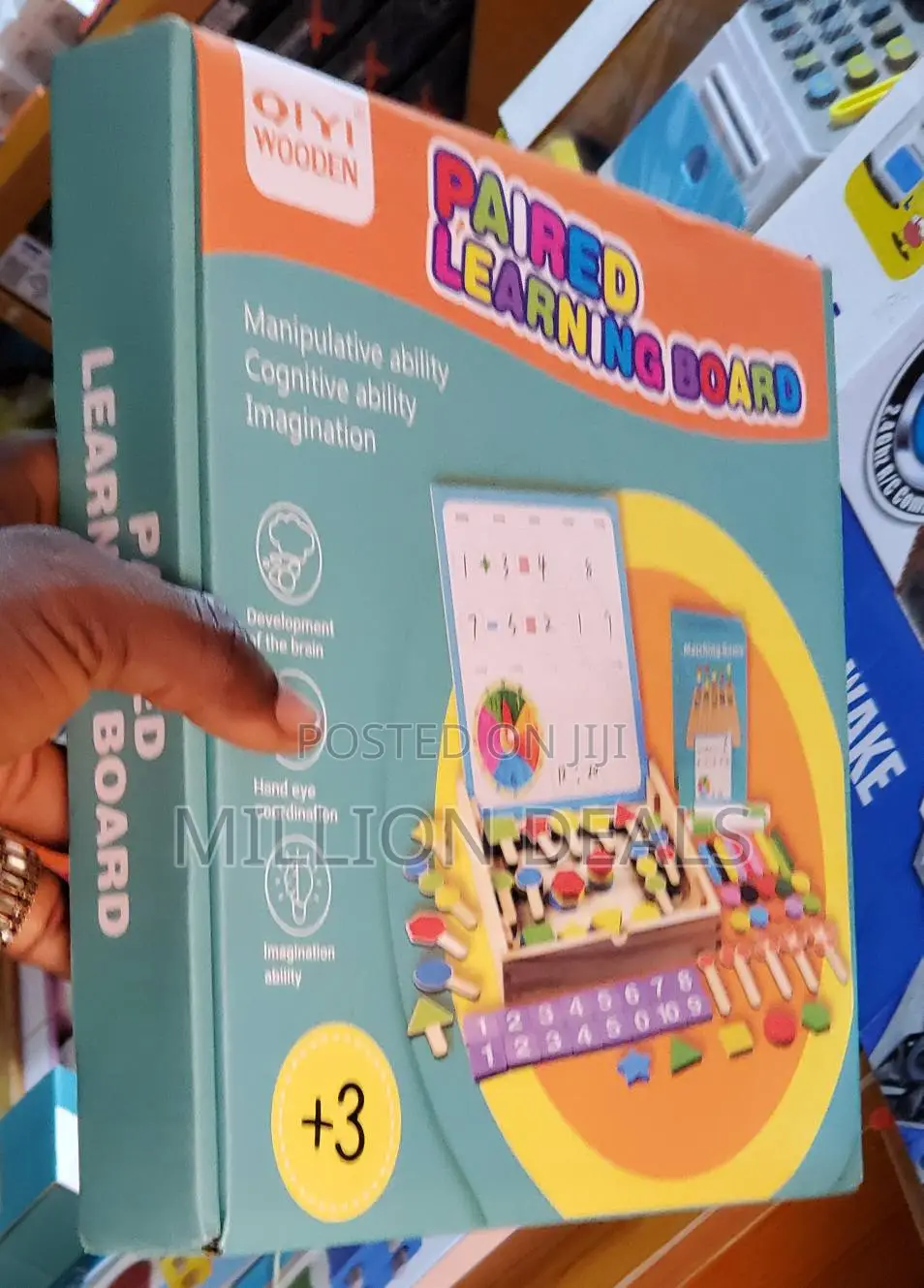 Wooden Paired Learning Board Kids Toy Ages 3+