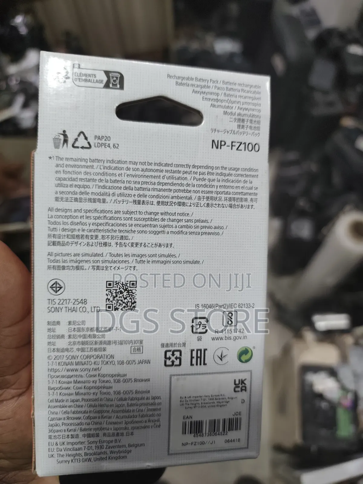 Original Sony Np Fz100 Camera Battery