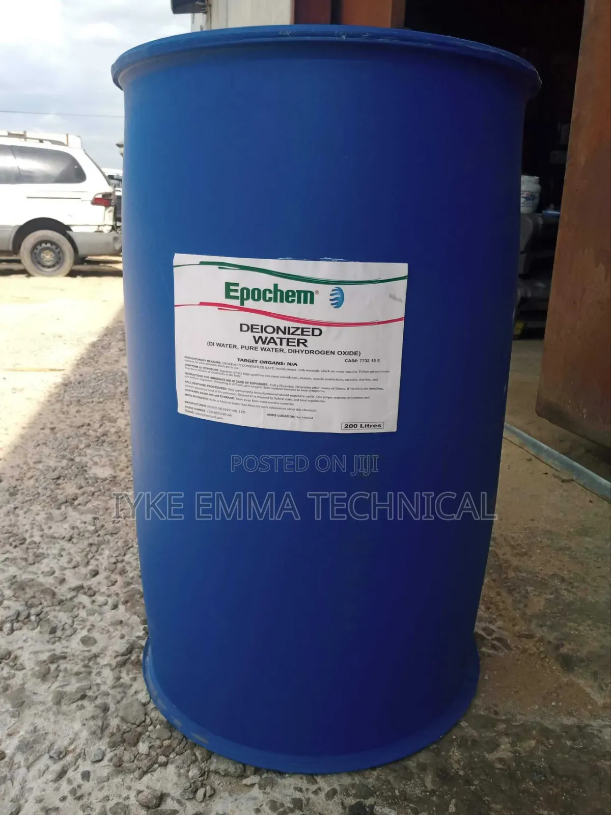 Epochem Deionized Water 200 Litres