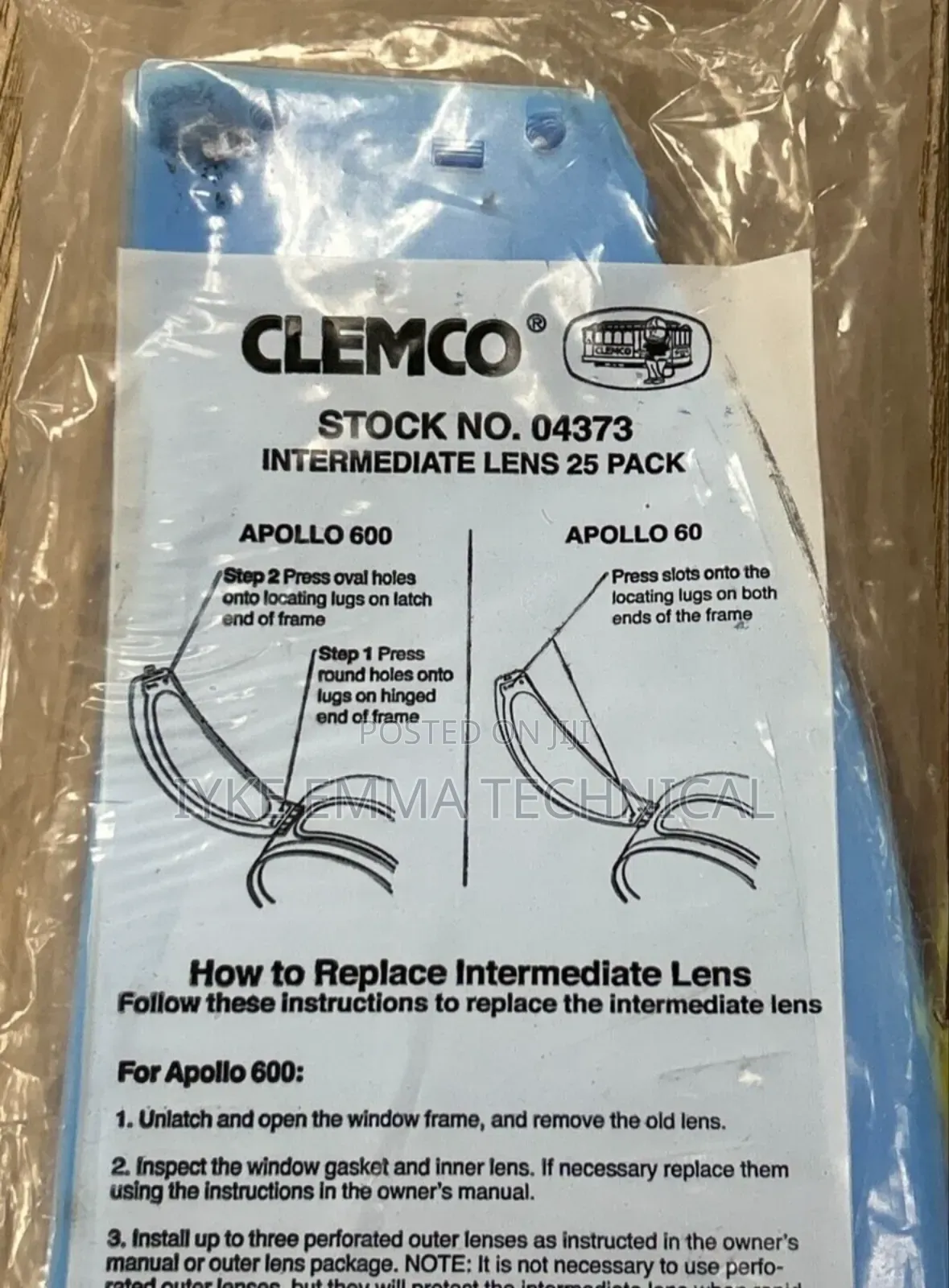 Clemco Intermediate Lens / Hood Visor