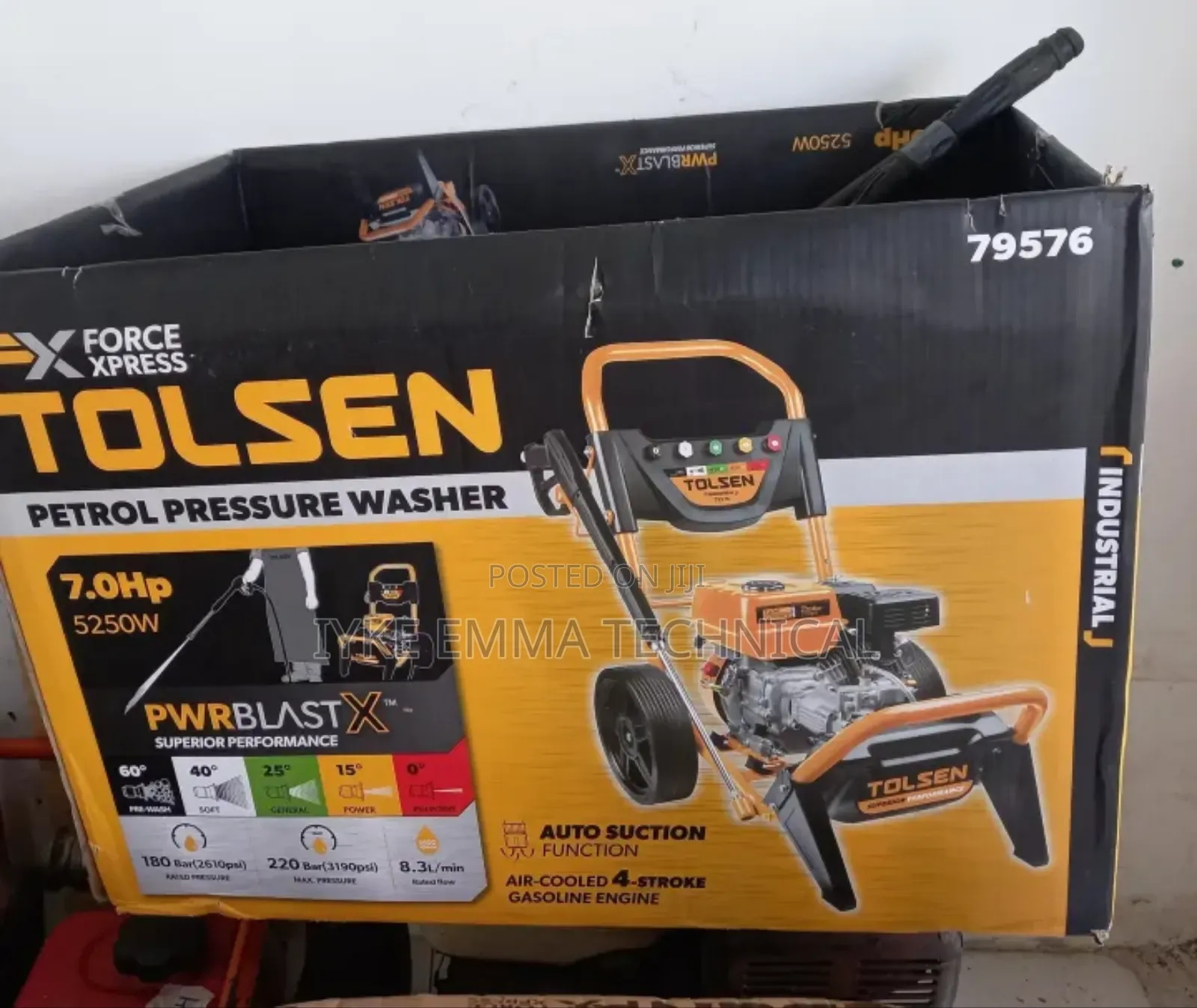Tolsen Petrol High Pressure Washer (Heavy Duty) With 7 Hp