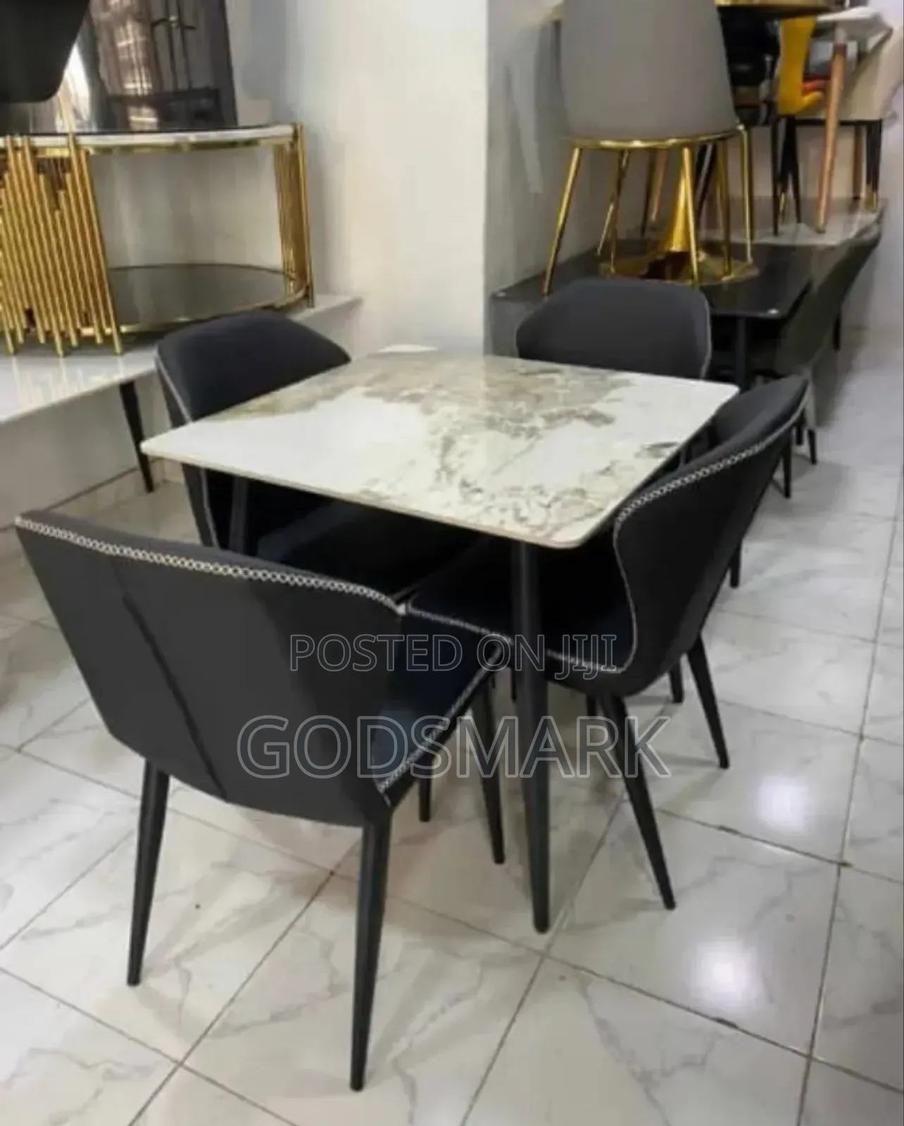 Mini Dining Set With Marble Top.