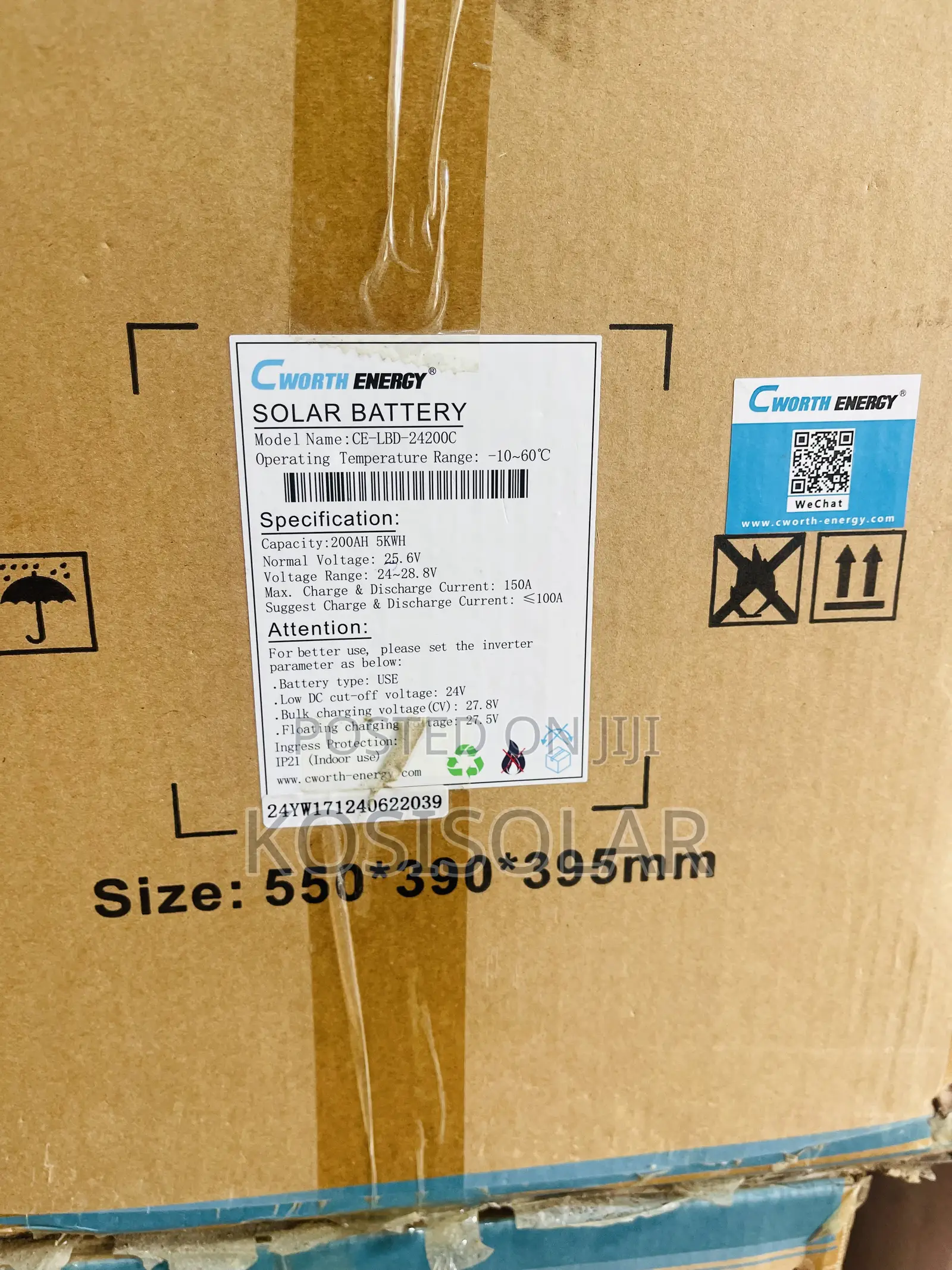 5kwh 24v Cworth Lithium Ion Battery