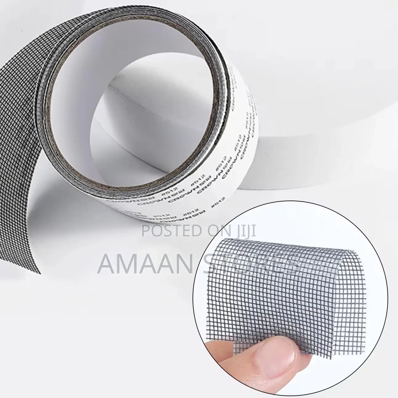 Double-Sided Window Mesh Repair Tape – 2m X 5cm Black