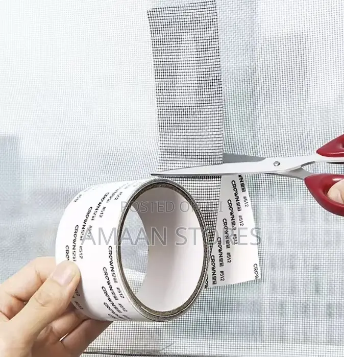 Double-Sided Window Mesh Repair Tape – 2m X 5cm Black