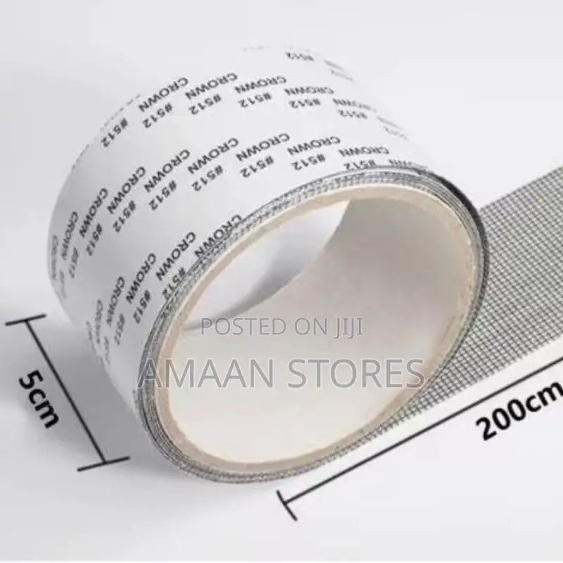 Double-Sided Window Mesh Repair Tape – 2m X 5cm Black