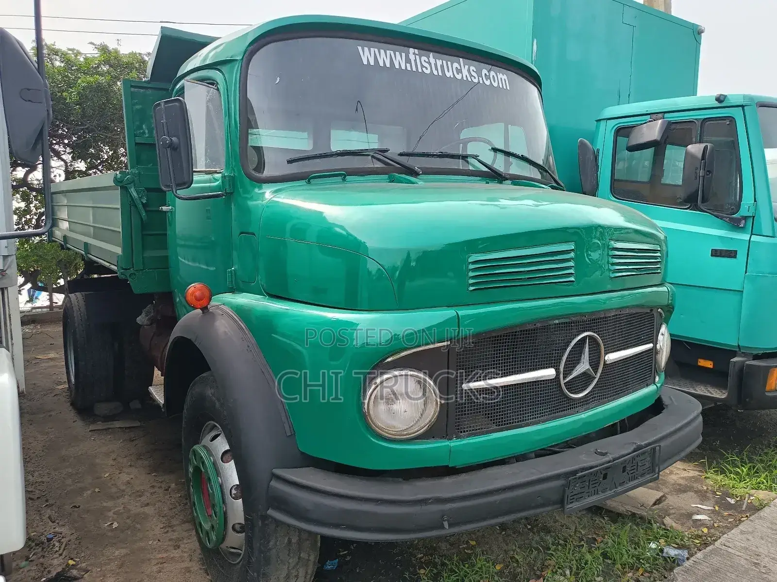 Mercedes Benz 1513 Tipper Truck Green