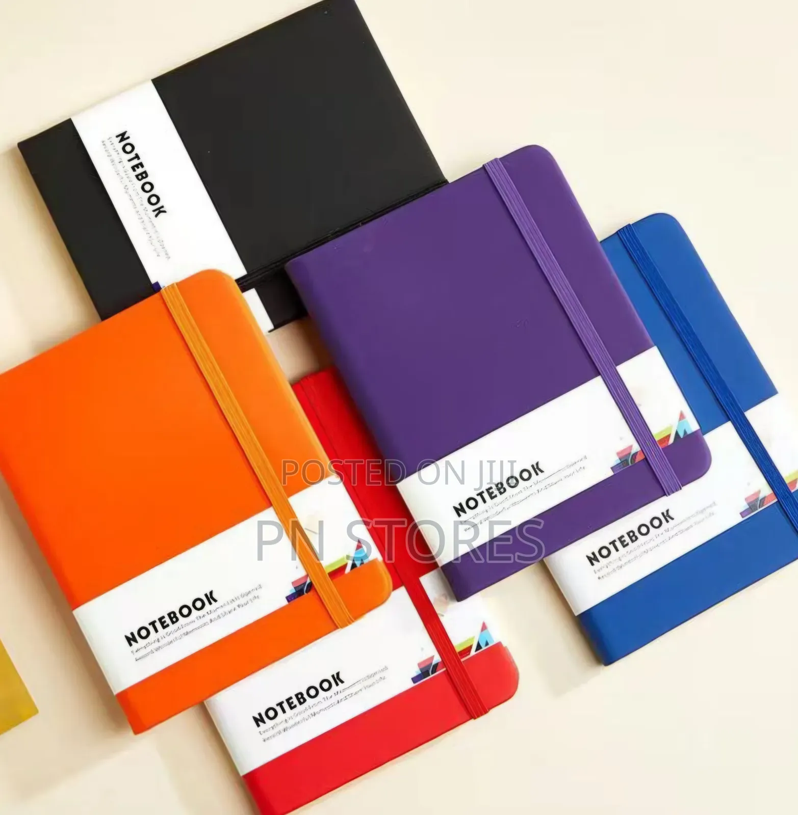 A5 Colorful Elastic Bind Notebook