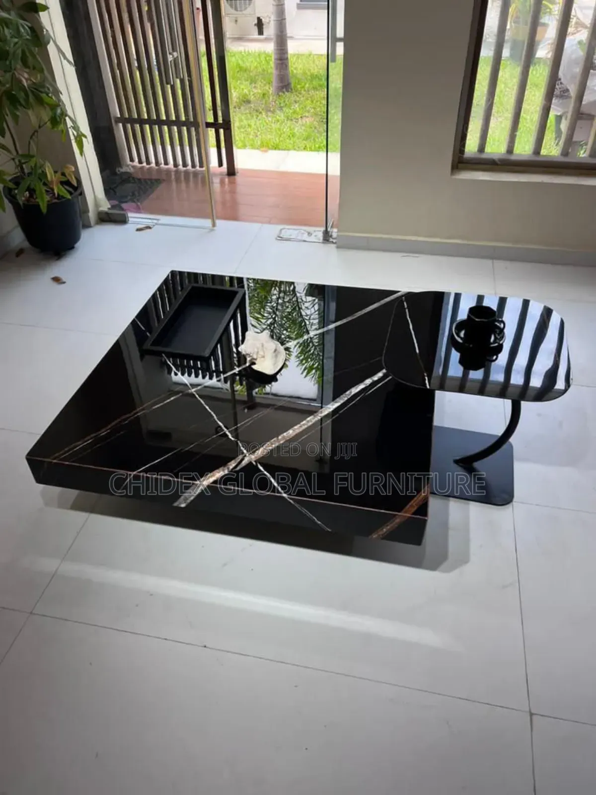 Marble Top Center Table With Marble Stool
