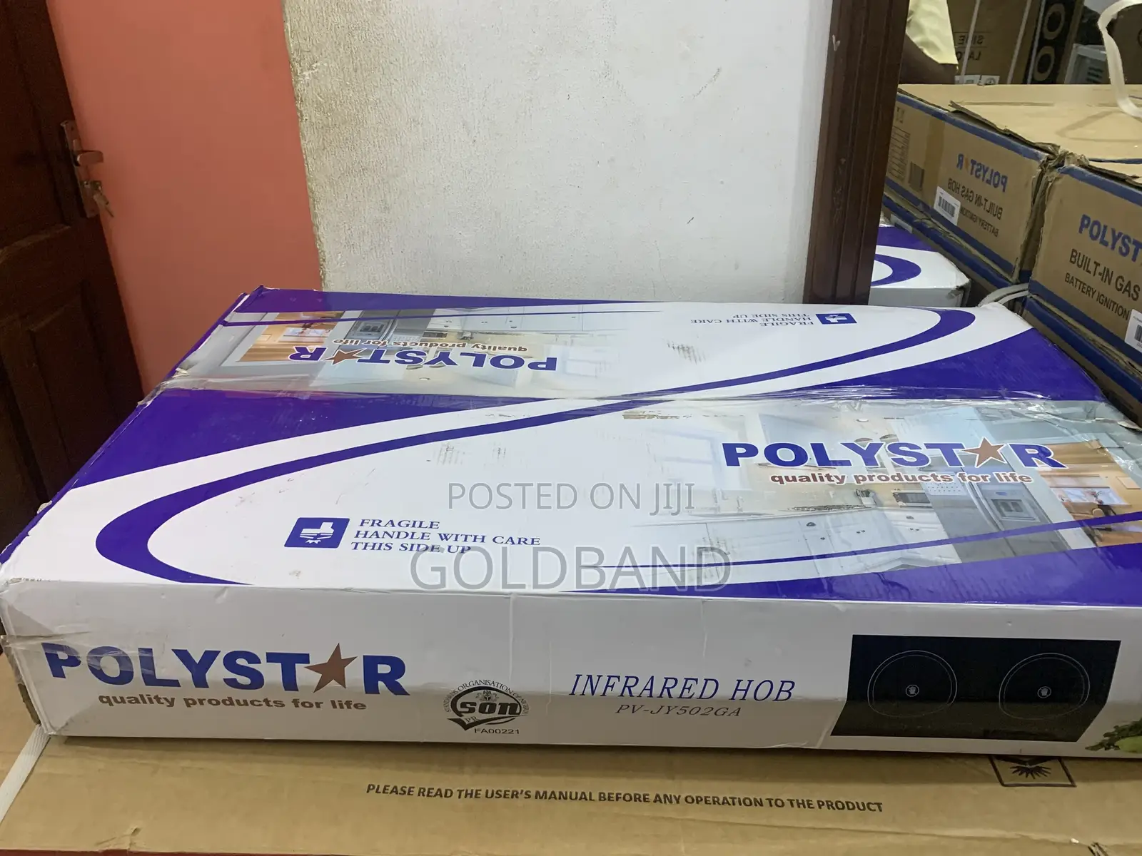 Polystar Tabletop Gas Hob – 2 Burners -pv-jy502a For Kitchen