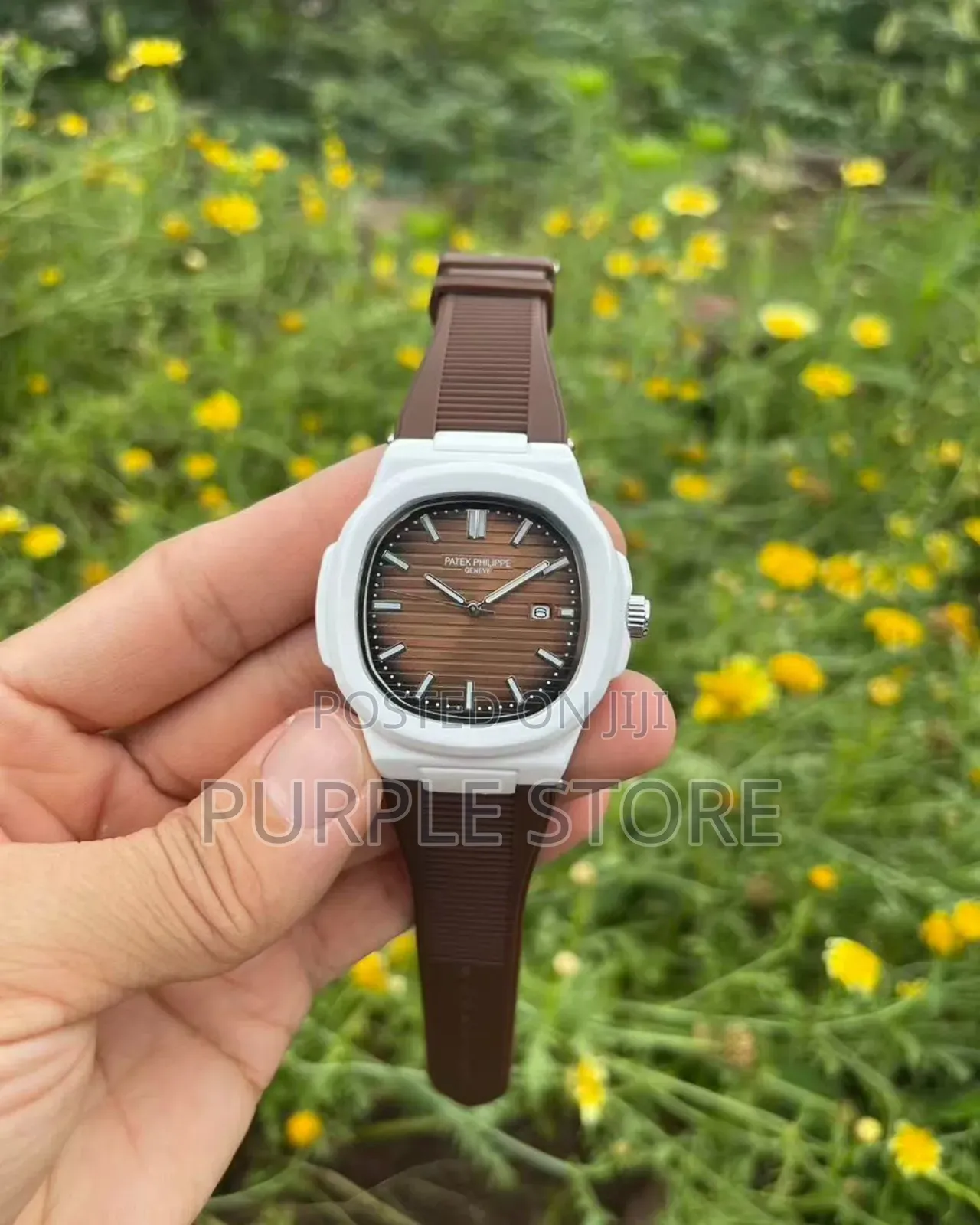 Patek Philippe Quality Rubber  Strap  Wristwatch