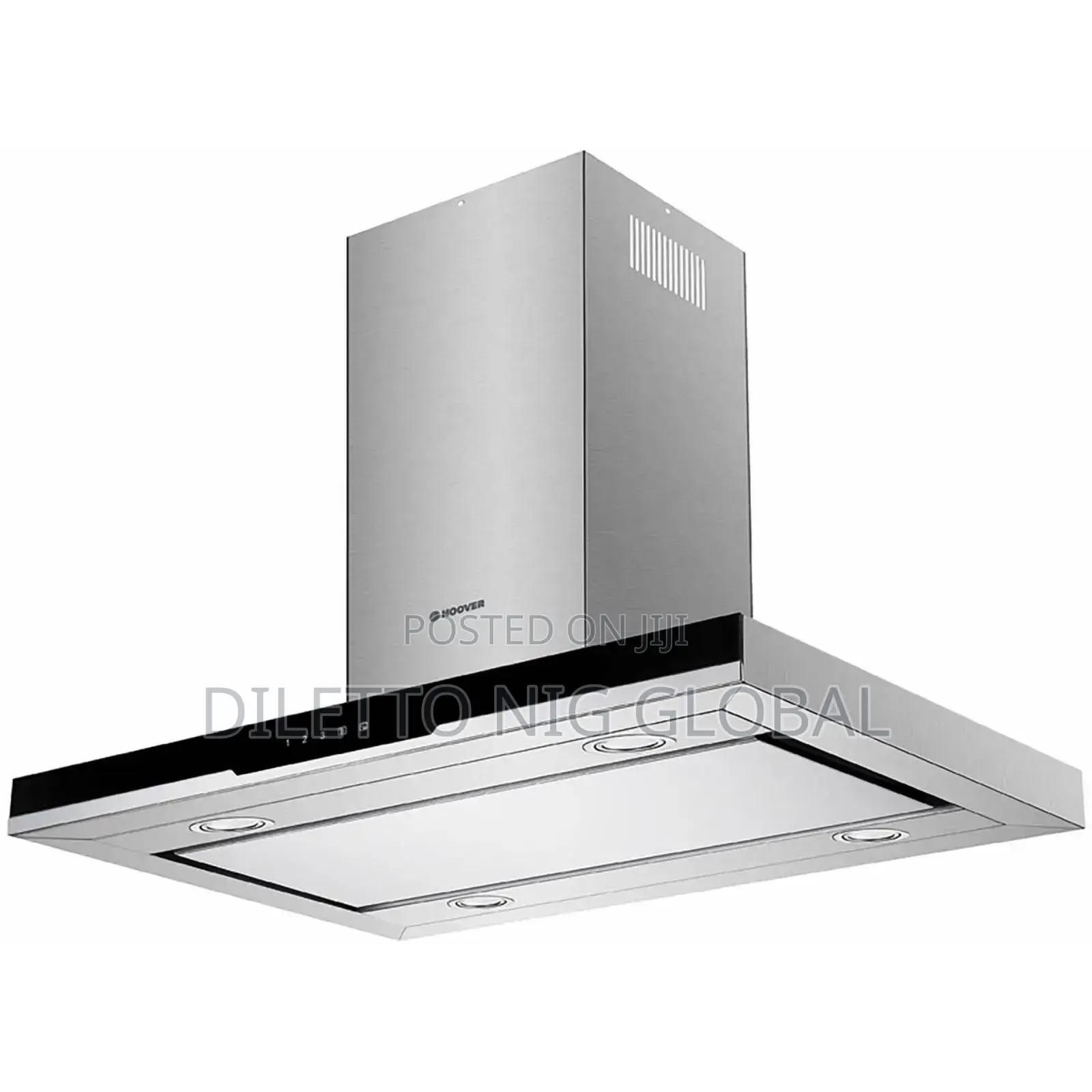 Hoover Hdsvi985b a Rated Island Cooker Hood Stainless Steel