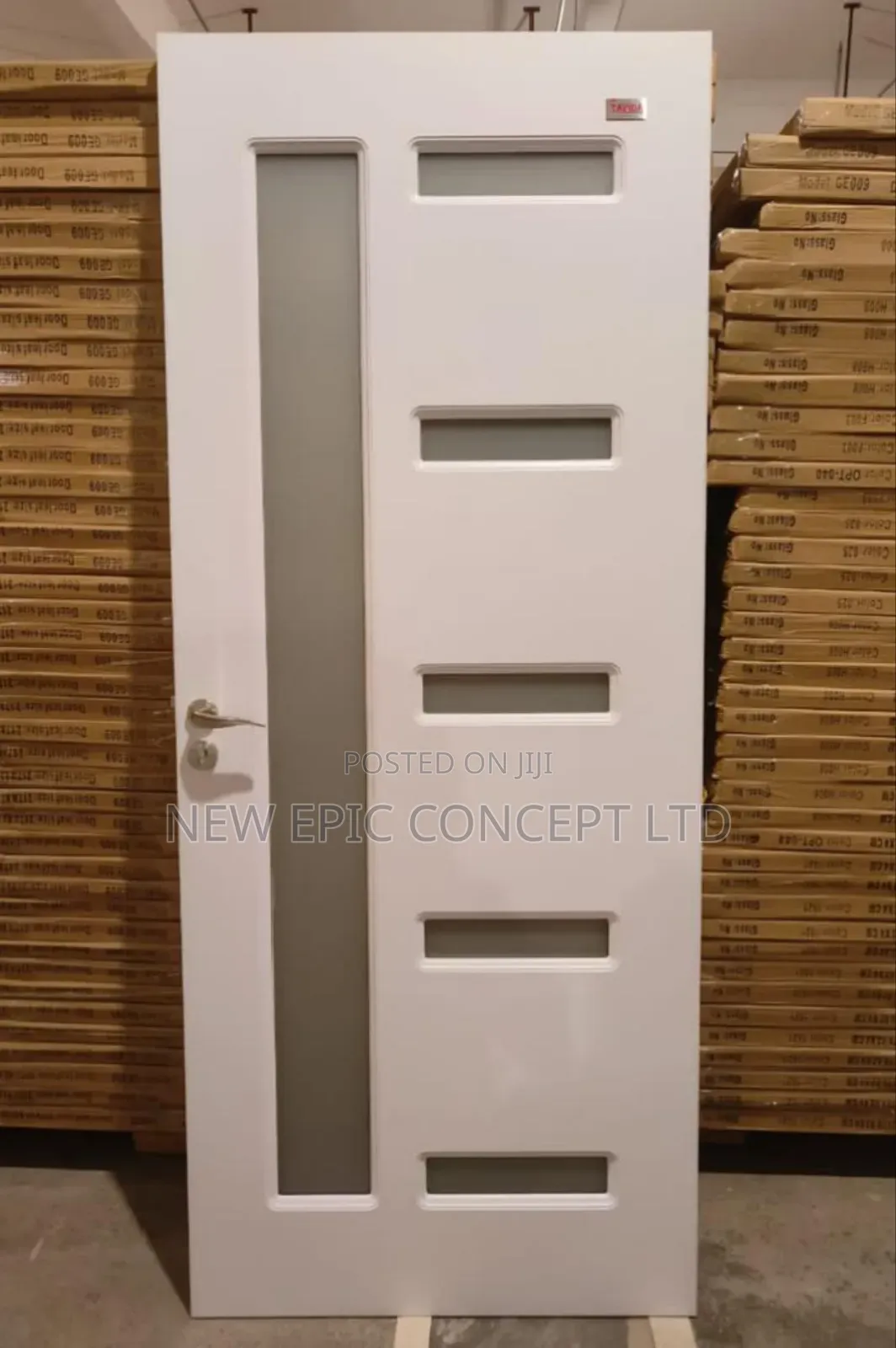 3ft Turkey Glass Wooden Door