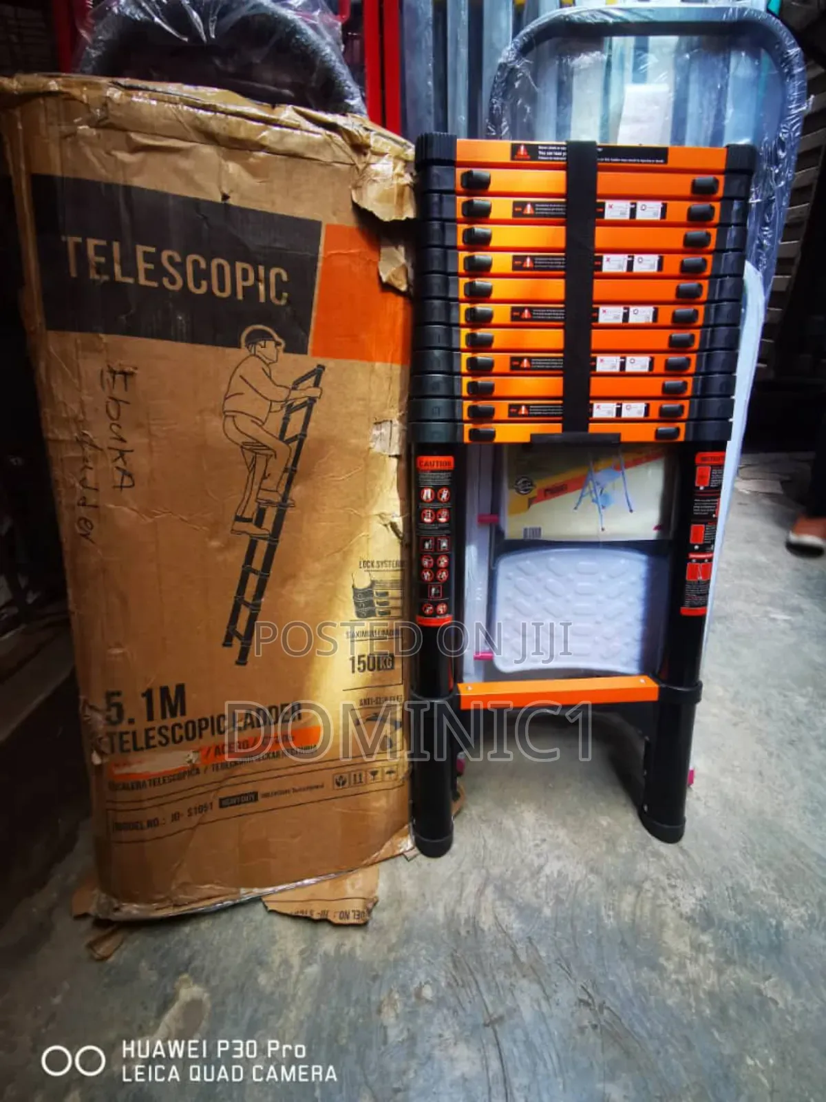 10 Steps Extension Aluminum Ladder