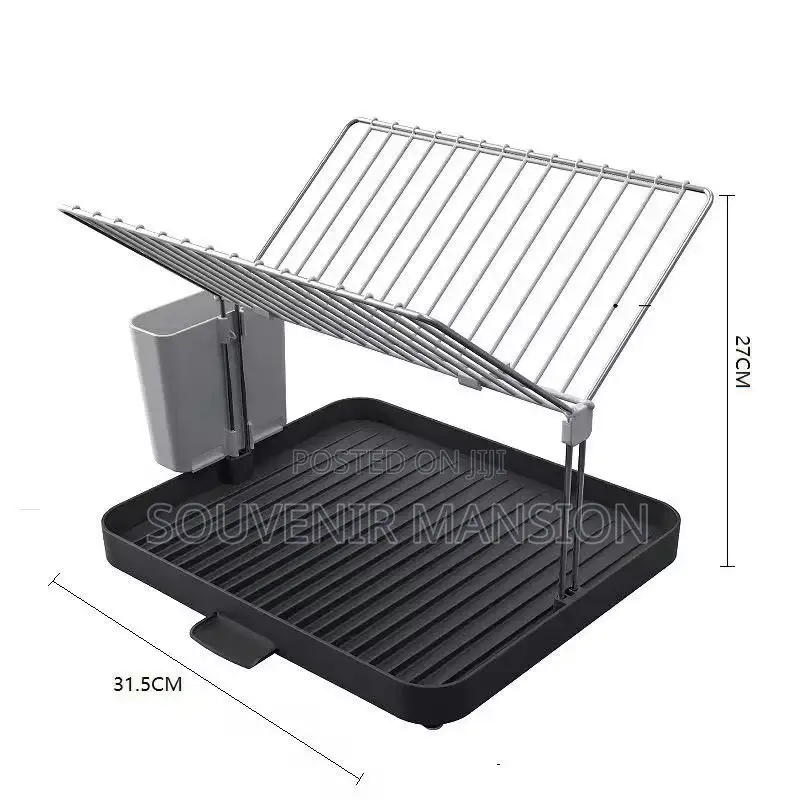 2 Tiers Plate Rack With Drainer