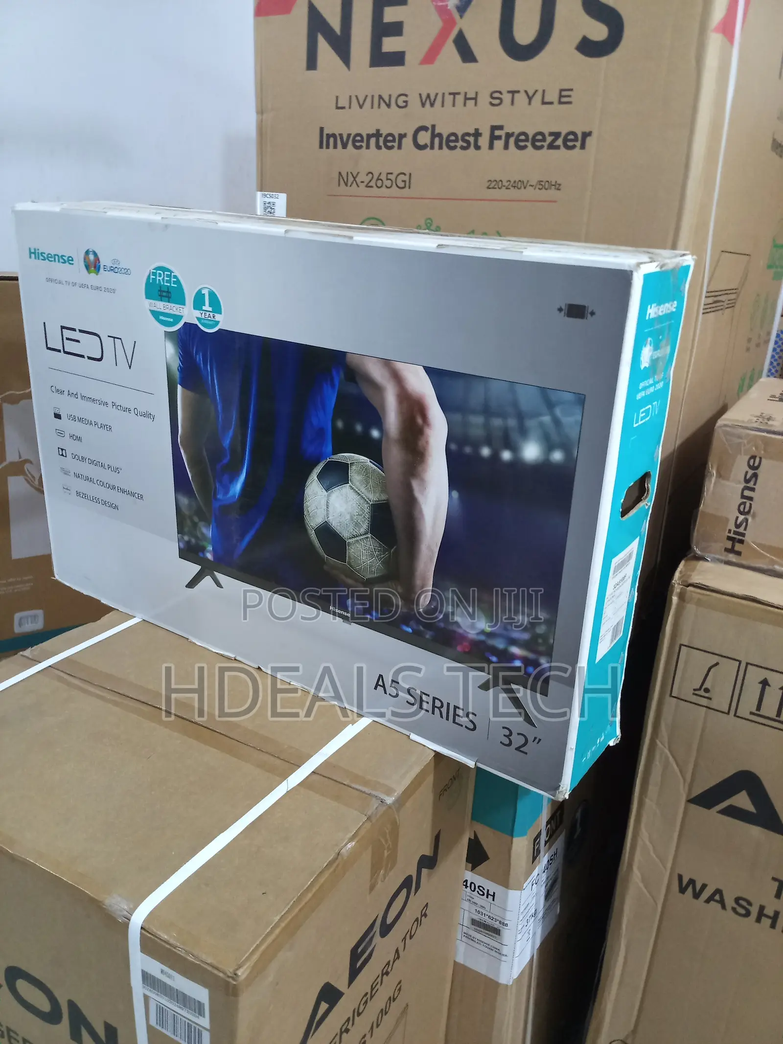Hisense 32” Hd Led Tv + Free Wall Bracket