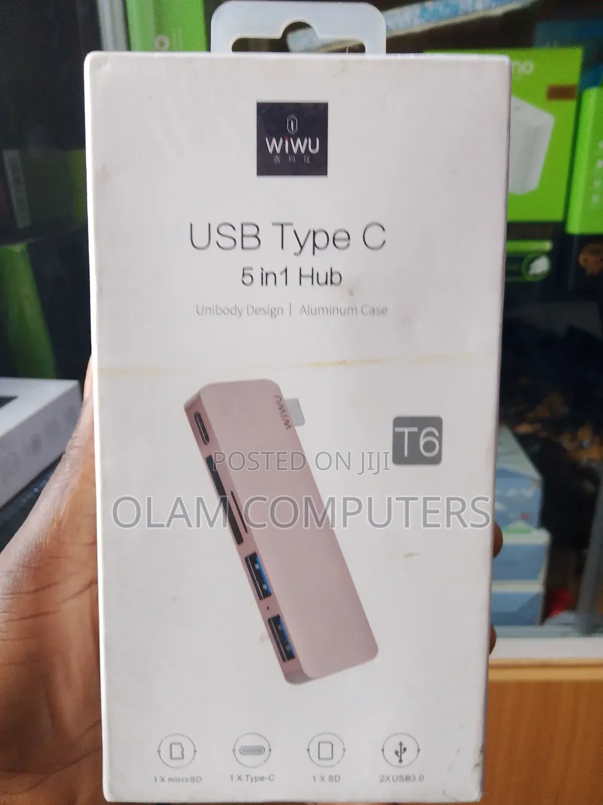 Wiwu Usb To Type C, 5 In 1 Hub