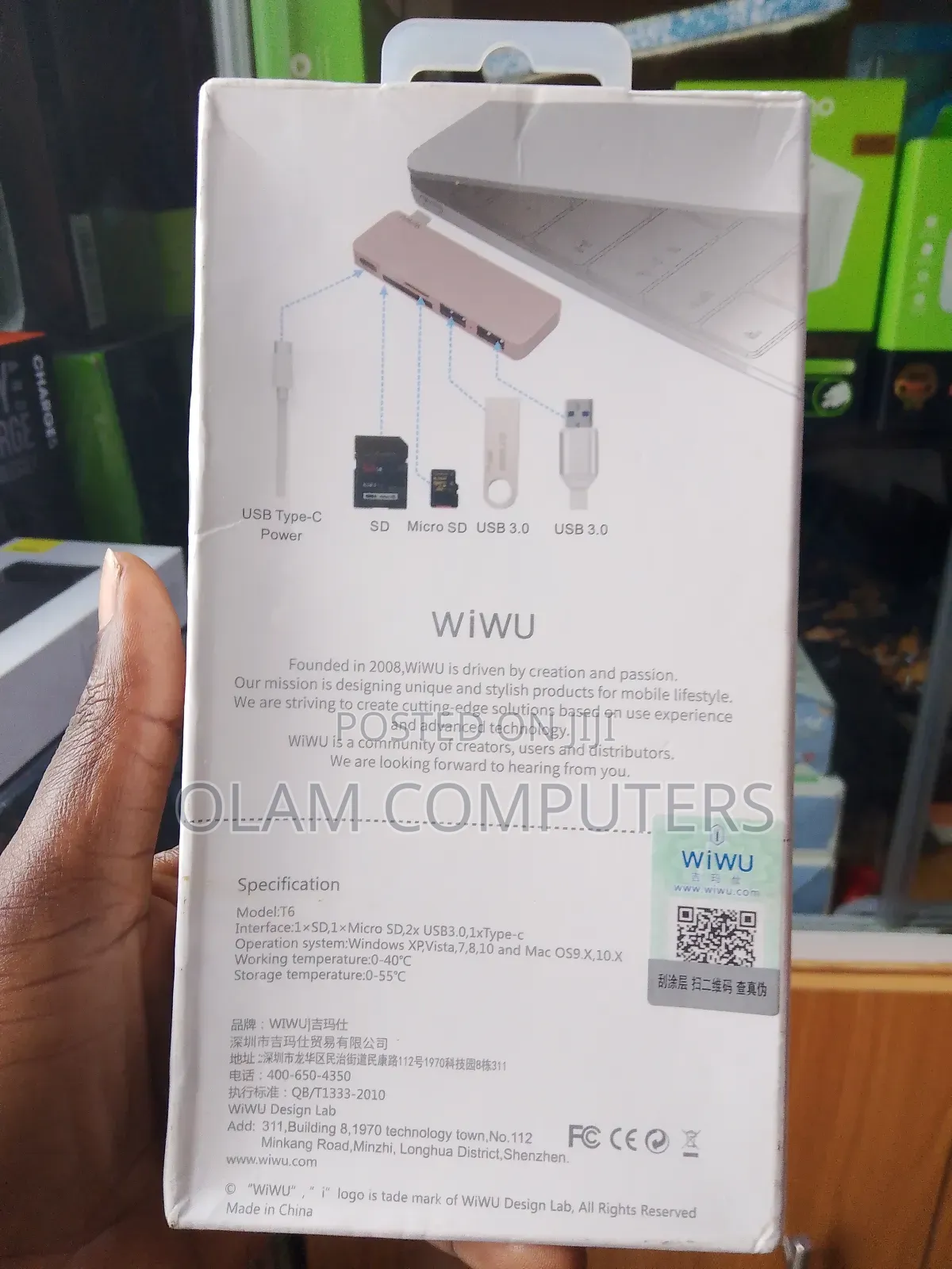 Wiwu Usb To Type C, 5 In 1 Hub
