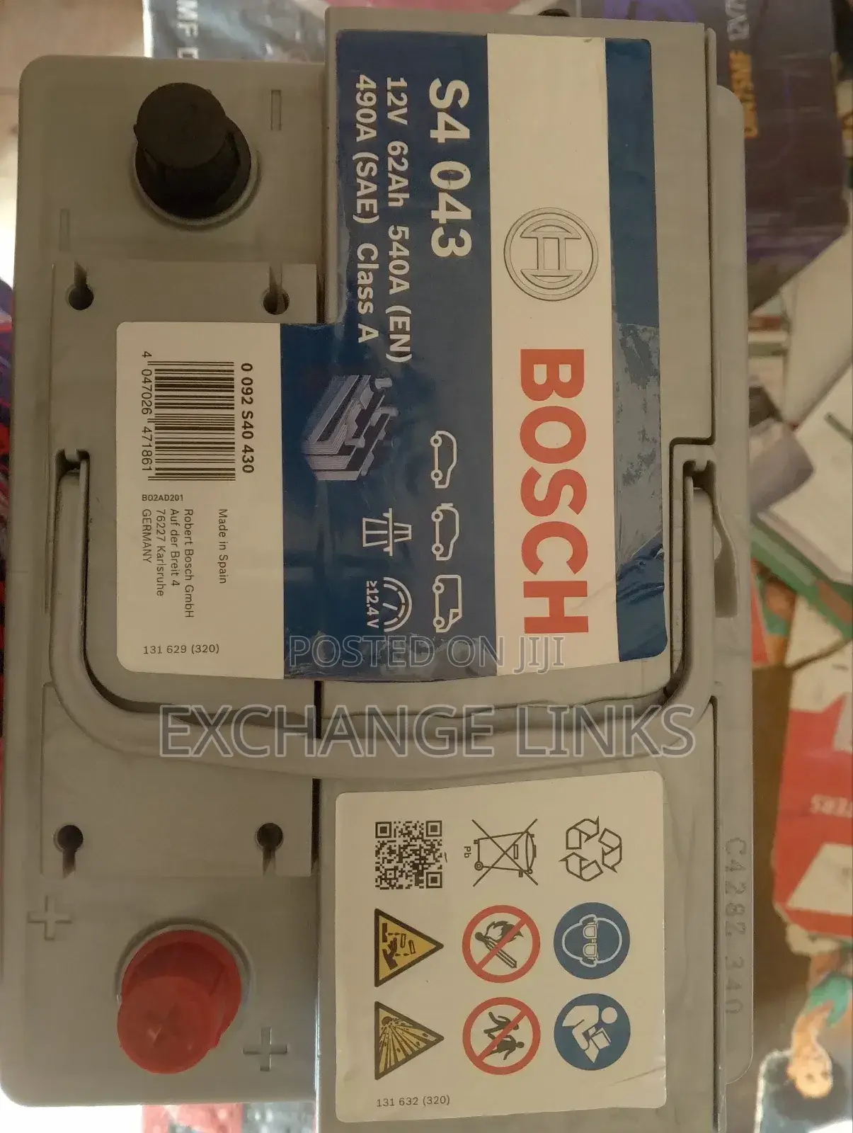 Original Bosch Battery 62ahm