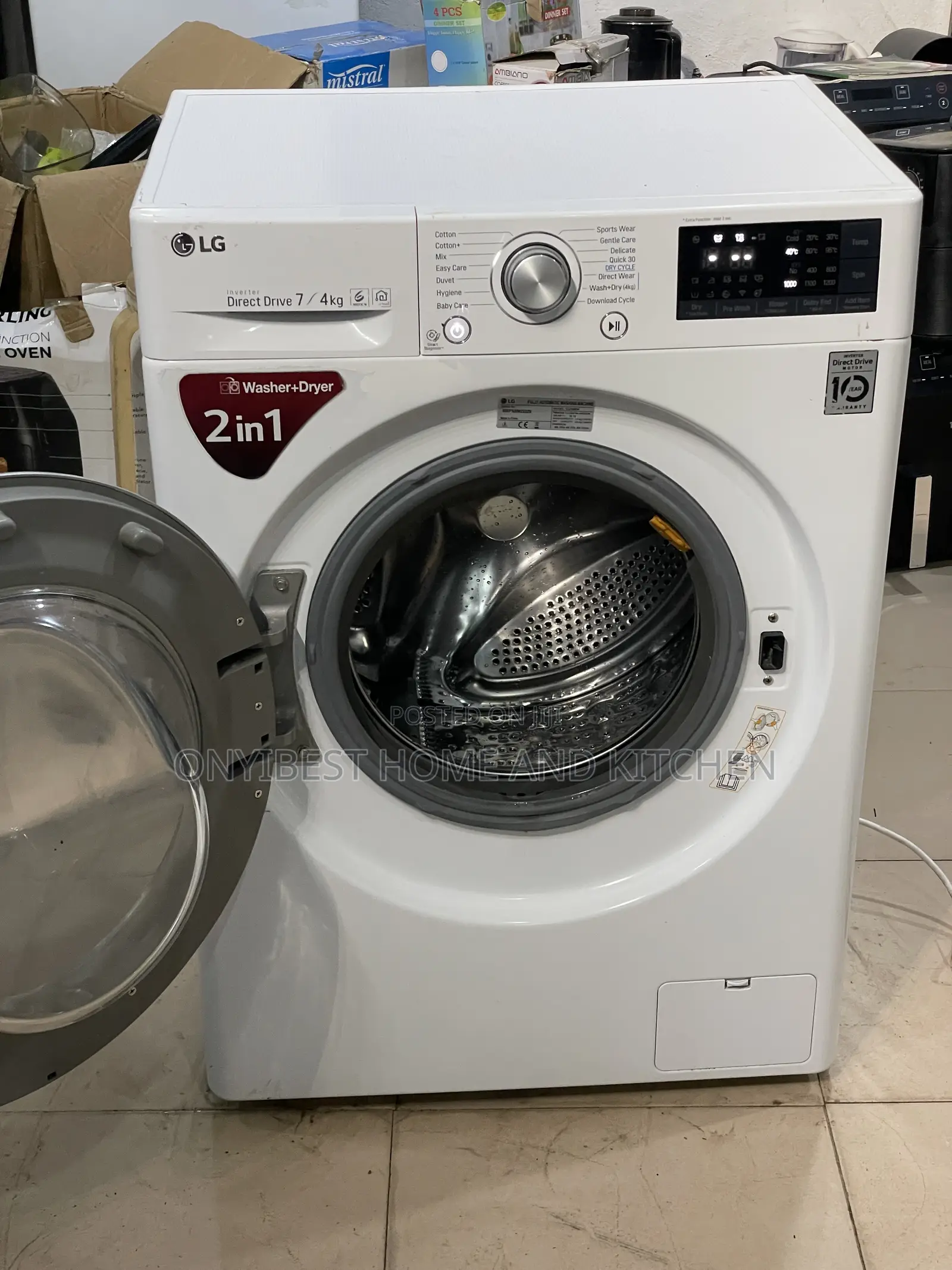 7/4kg Lg Inverter Washing Machine Front Loader