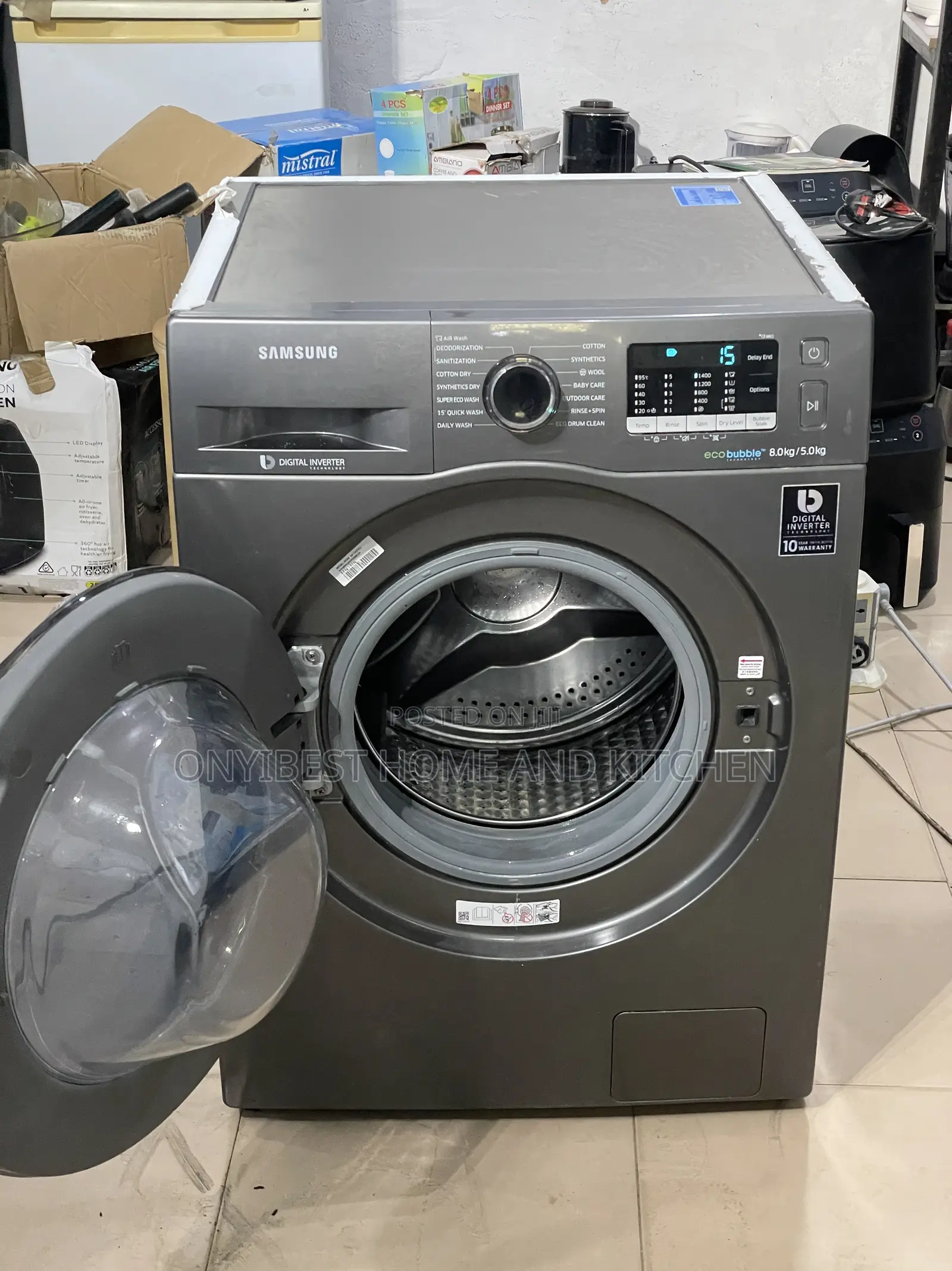 8/5kg Wash Dryer Inverter Washing Machine