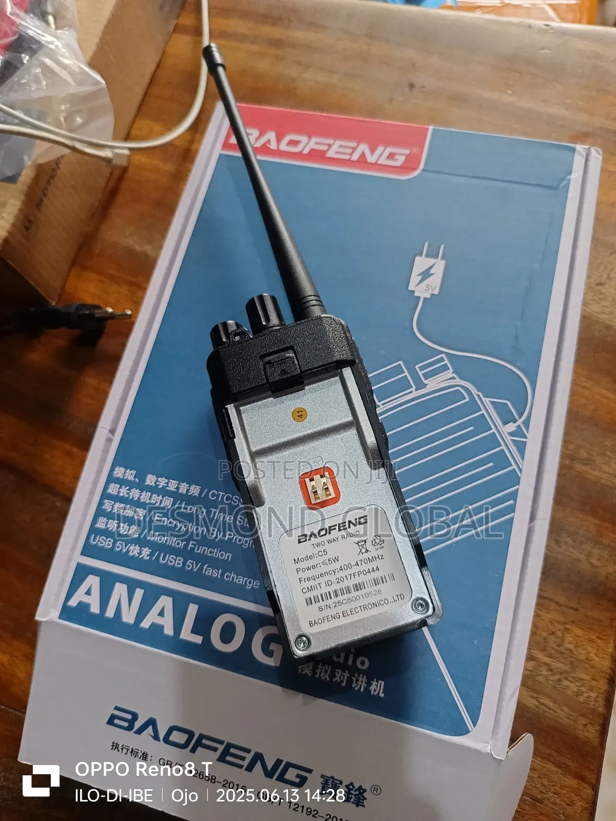 Baofeng C5 Two Ways Walkie Talkie