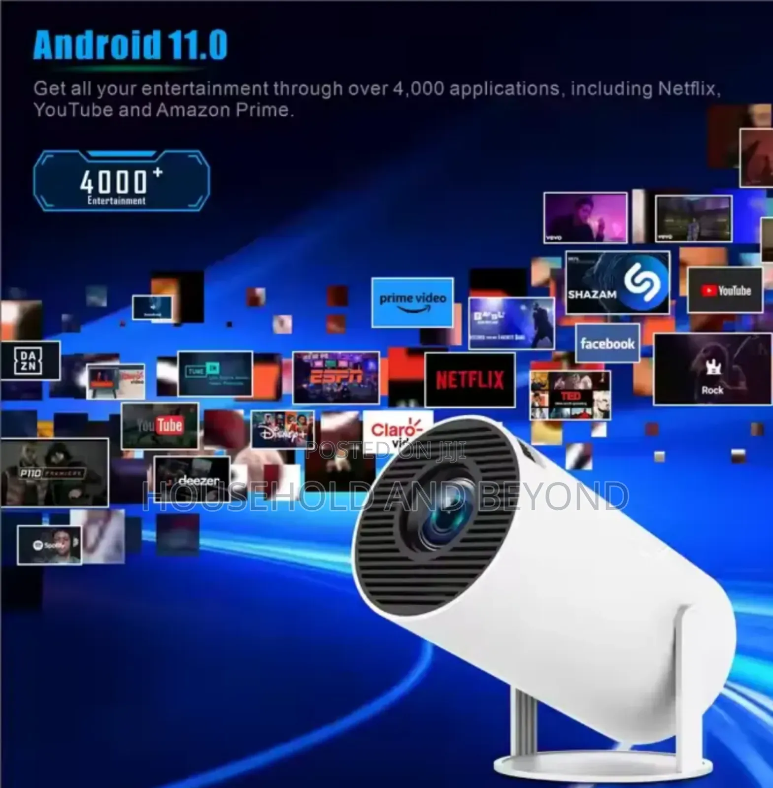 Mini Wifi 5g Led Smart Projector Android 11.0