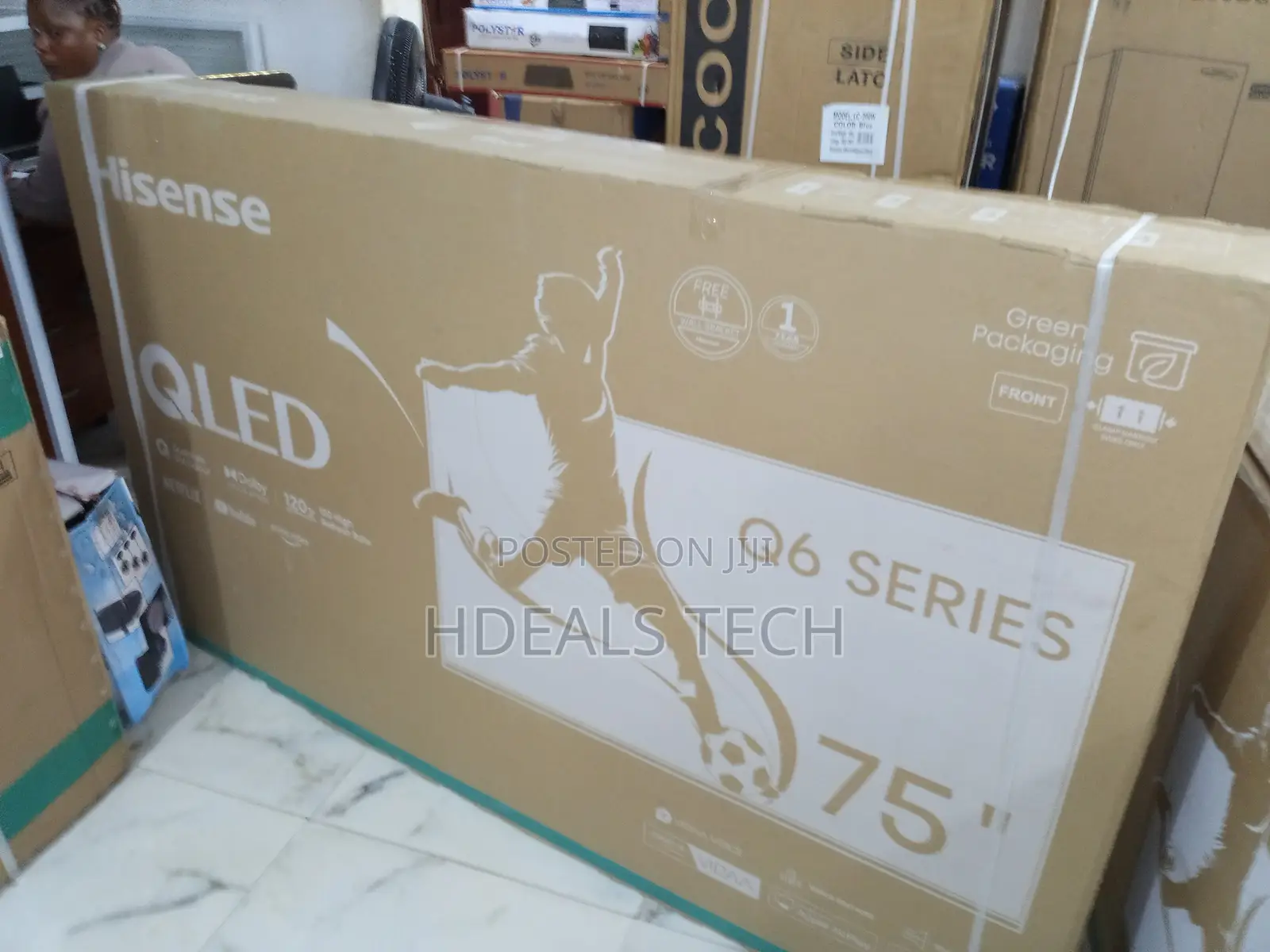 Led Fusion Hisense 75" Qled Tv 75q6n