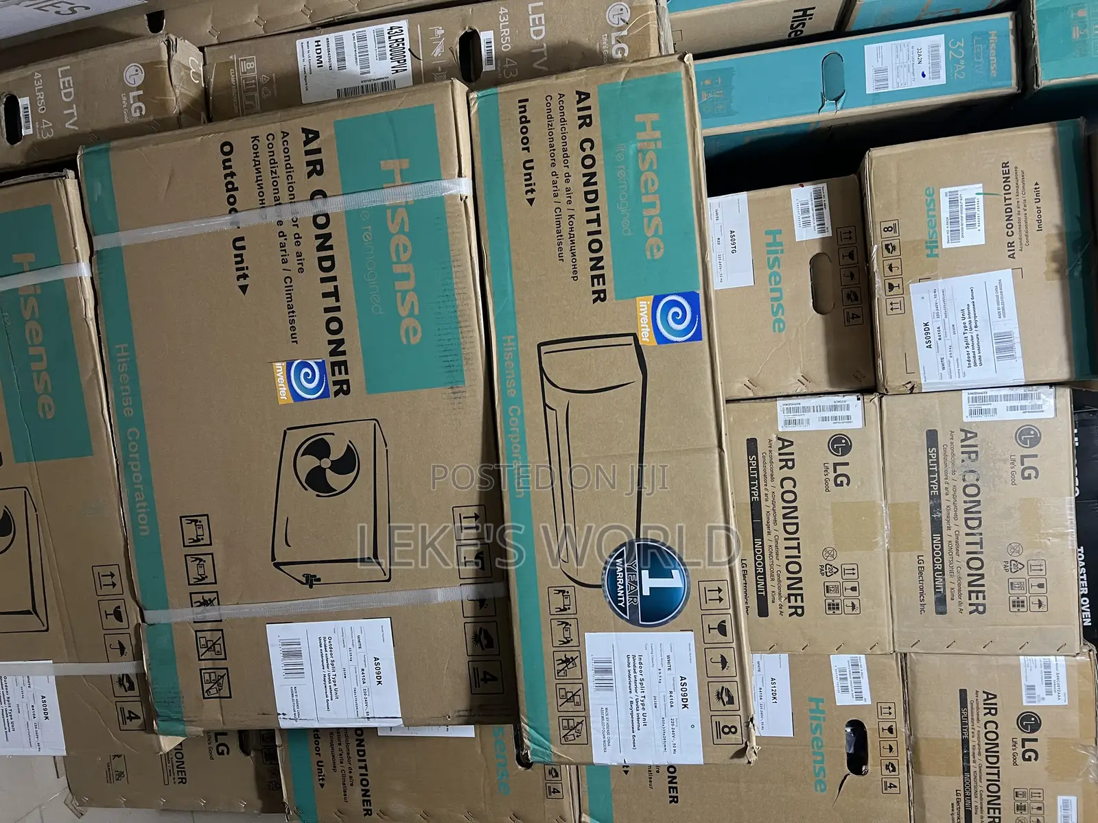 1.5hp Hisense Inverter Air Conditioner R410 Gas