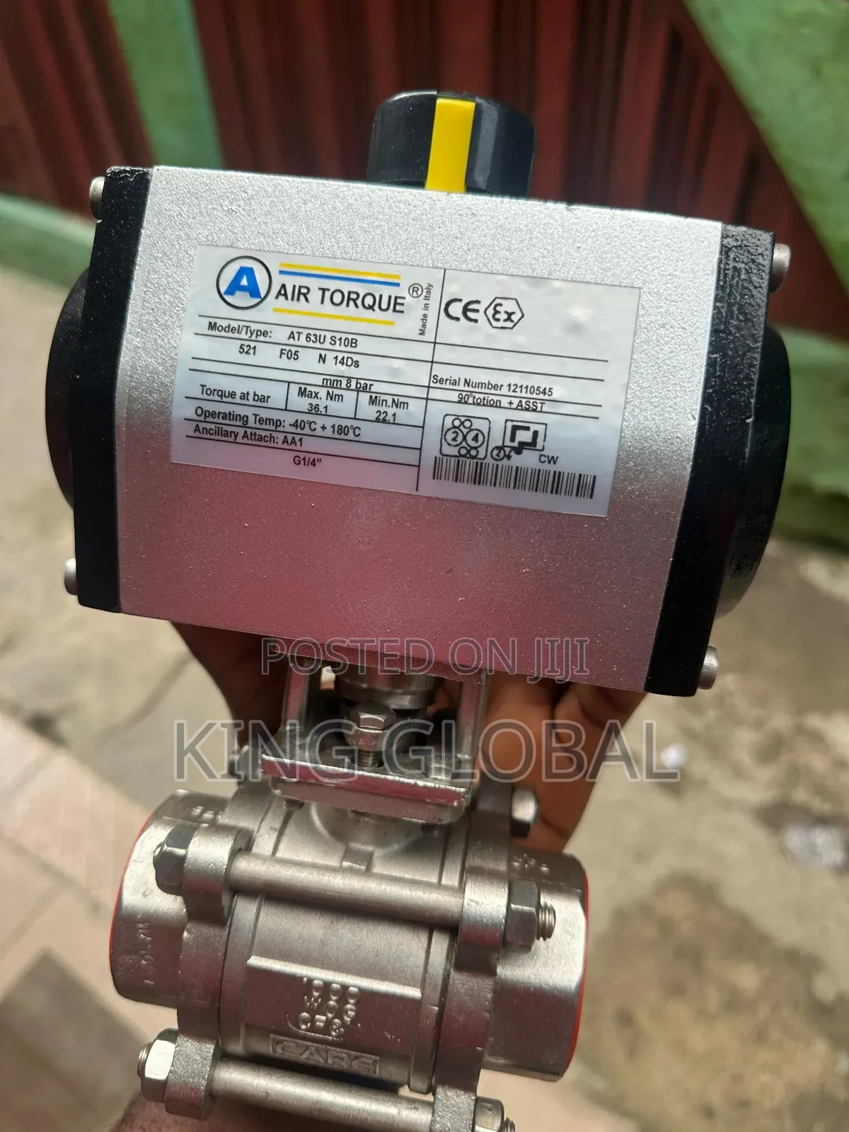 Actuator Ball Valve (Model Type:63u S10b)