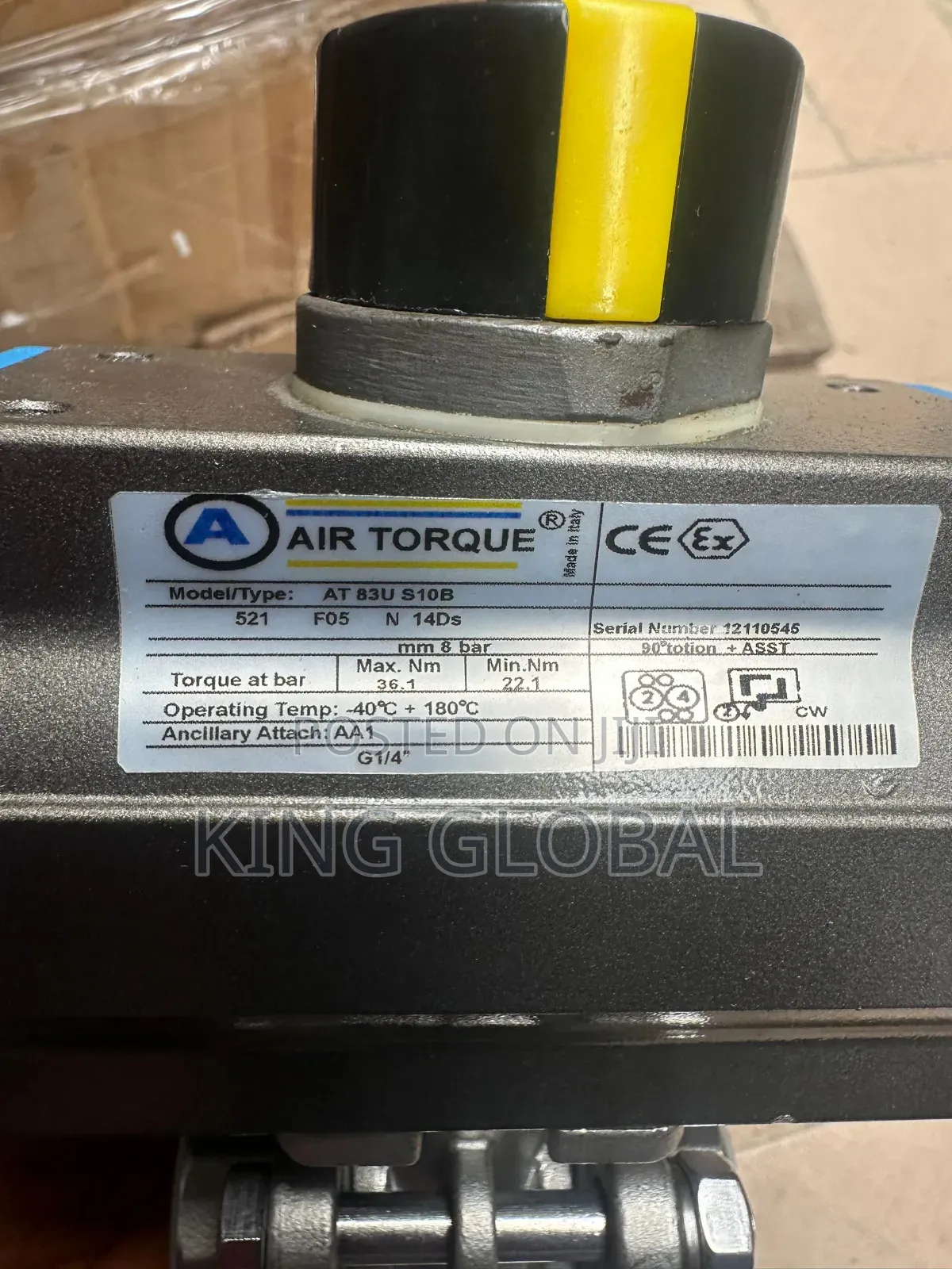 Actuator Ball Valve ( Model Type: At 83u S10b)