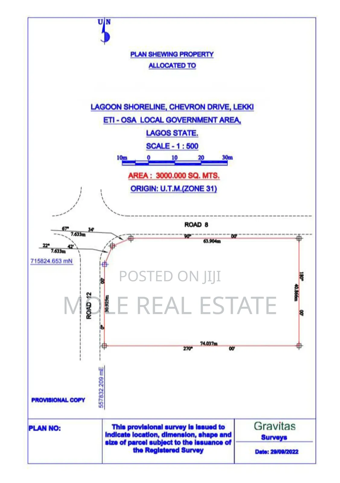 3000sqm Corner Piece Chevron Drive Leki ( Jv) Joint Venture