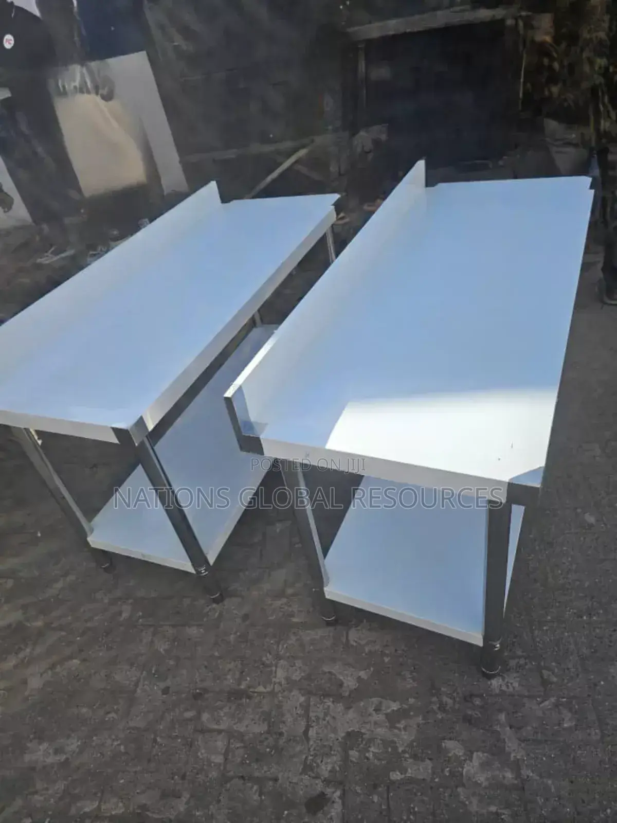 5 Feet Work Table With Back Splash 304 Stainless Steel.