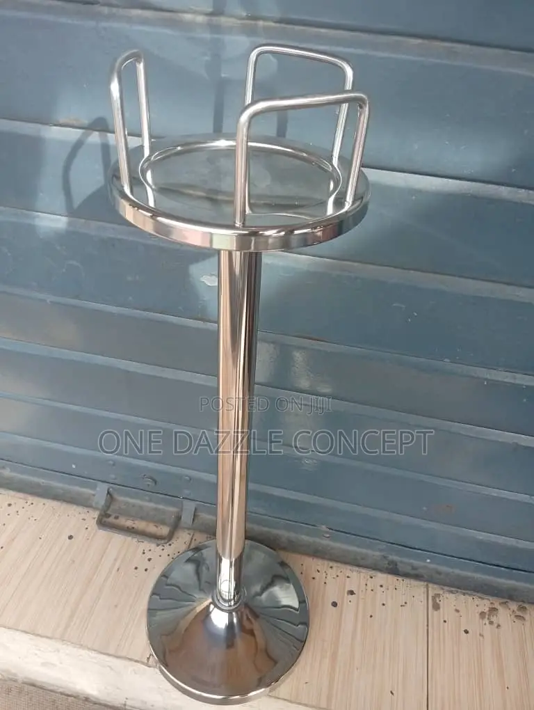 Silver Stainless Steel Wine Stand