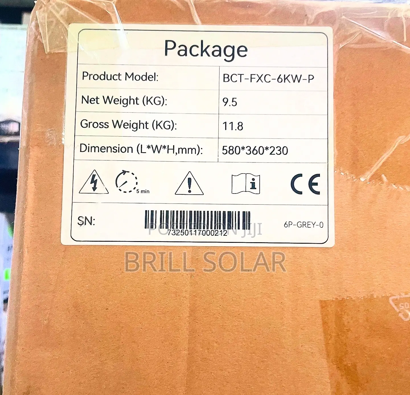 6kw-48v Blue Carbon Hybrid Inverter (Bct-FXC-6kw-P)
